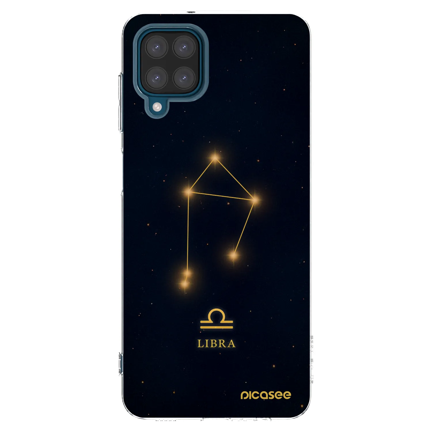 Picasee Samsung Galaxy A12 A125F Hülle - Transparentes Silikon - LIBRA
