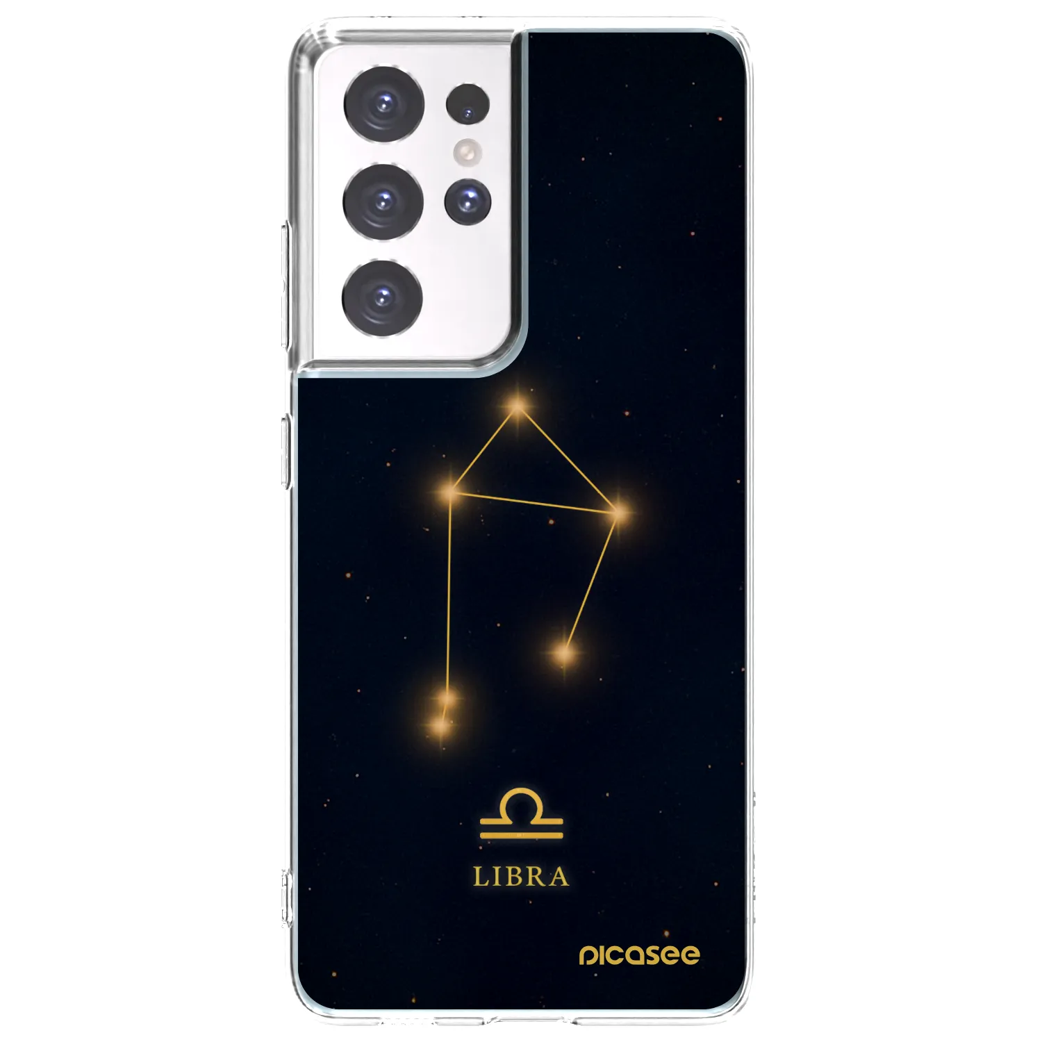 Picasee Samsung Galaxy S21 Ultra 5G G998B Hülle - Transparentes Silikon - LIBRA