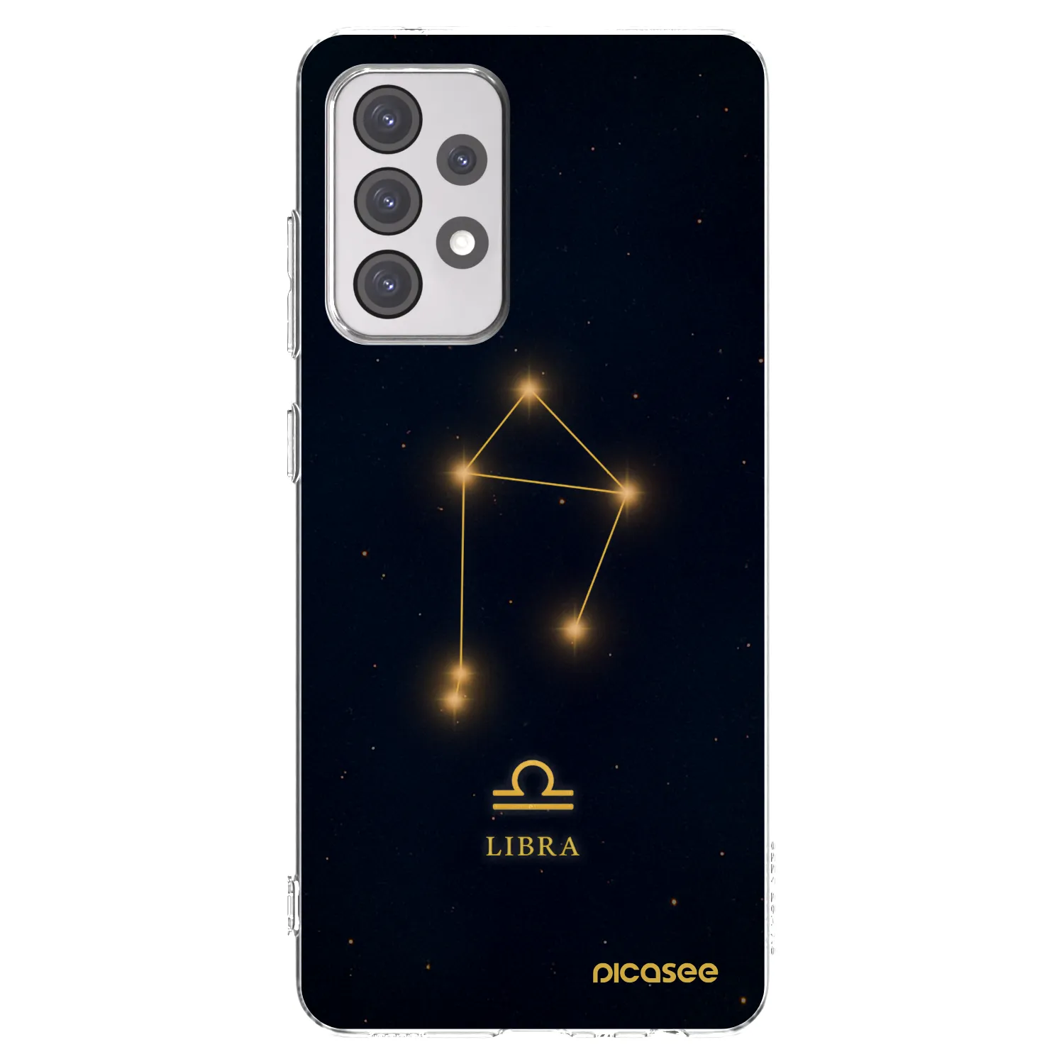 Picasee Samsung Galaxy A52 5G A525F Hülle - Transparentes Silikon - LIBRA