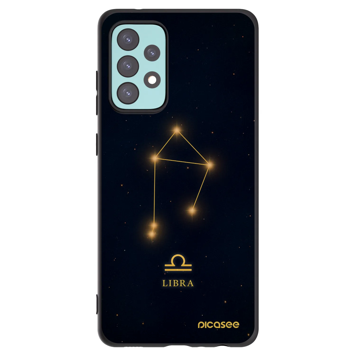 Picasee Samsung Galaxy A72 A725F Hülle - Schwarzes Silikon - LIBRA
