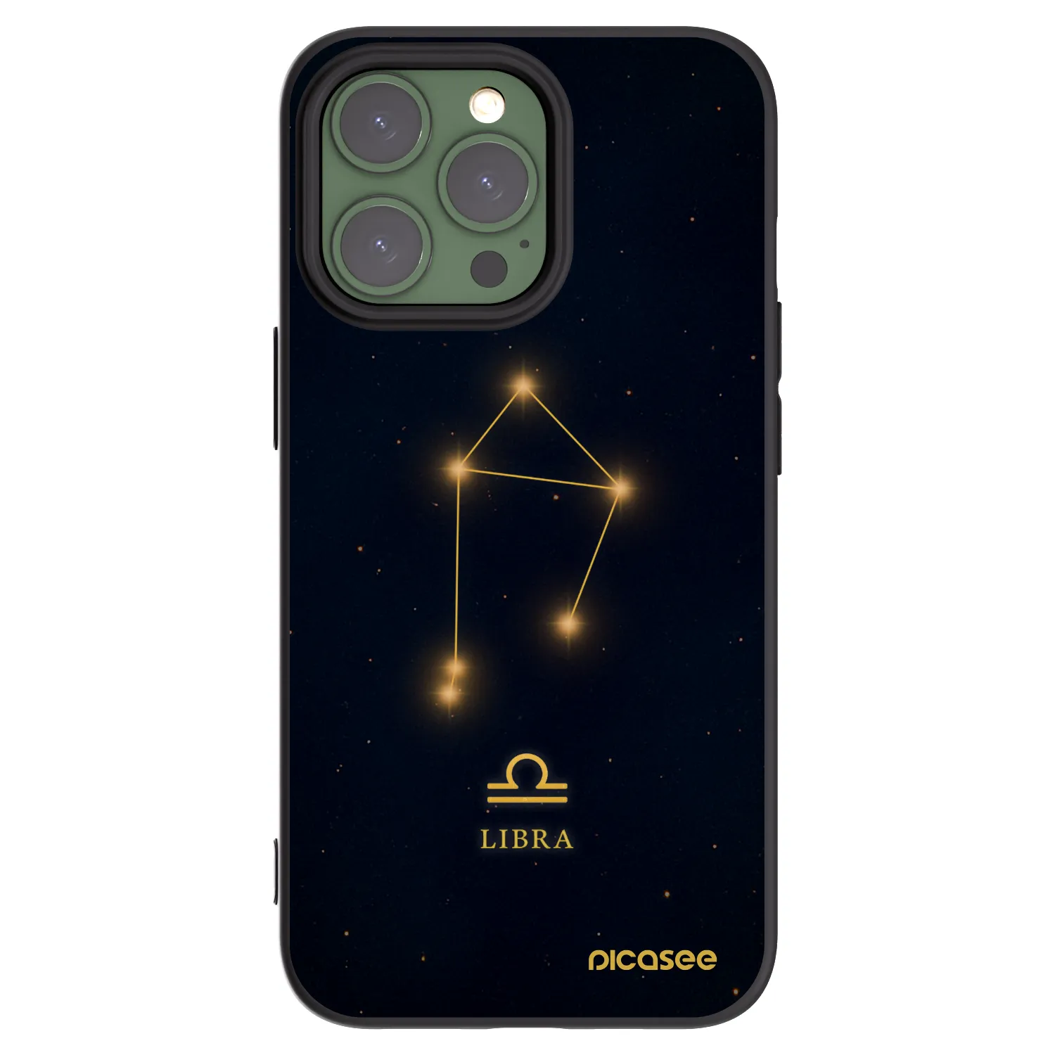 Picasee Apple iPhone 13 Pro Hülle - Schwarzes Silikon - LIBRA