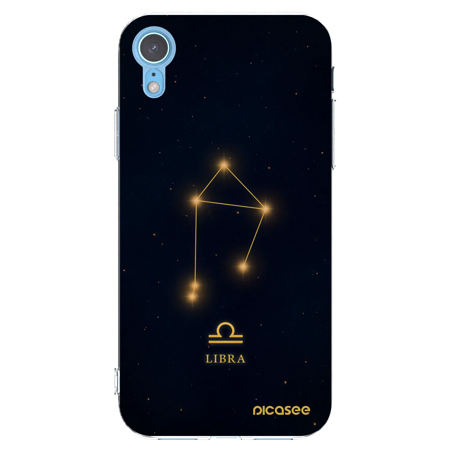 Picasee Apple iPhone XR Hülle - Transparentes Silikon - LIBRA