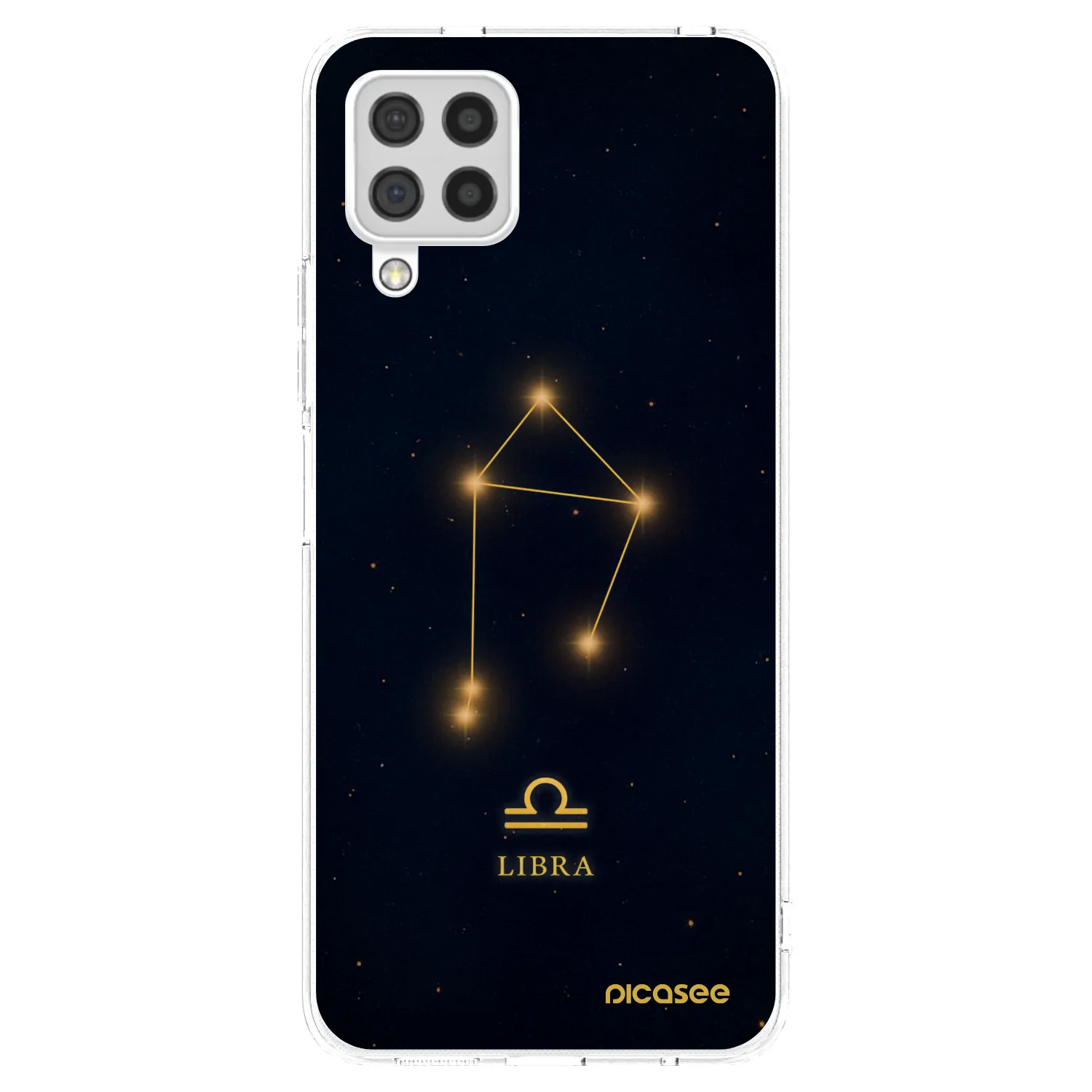 Picasee Samsung Galaxy A22 A225F 4G Hülle - Transparentes Silikon - LIBRA