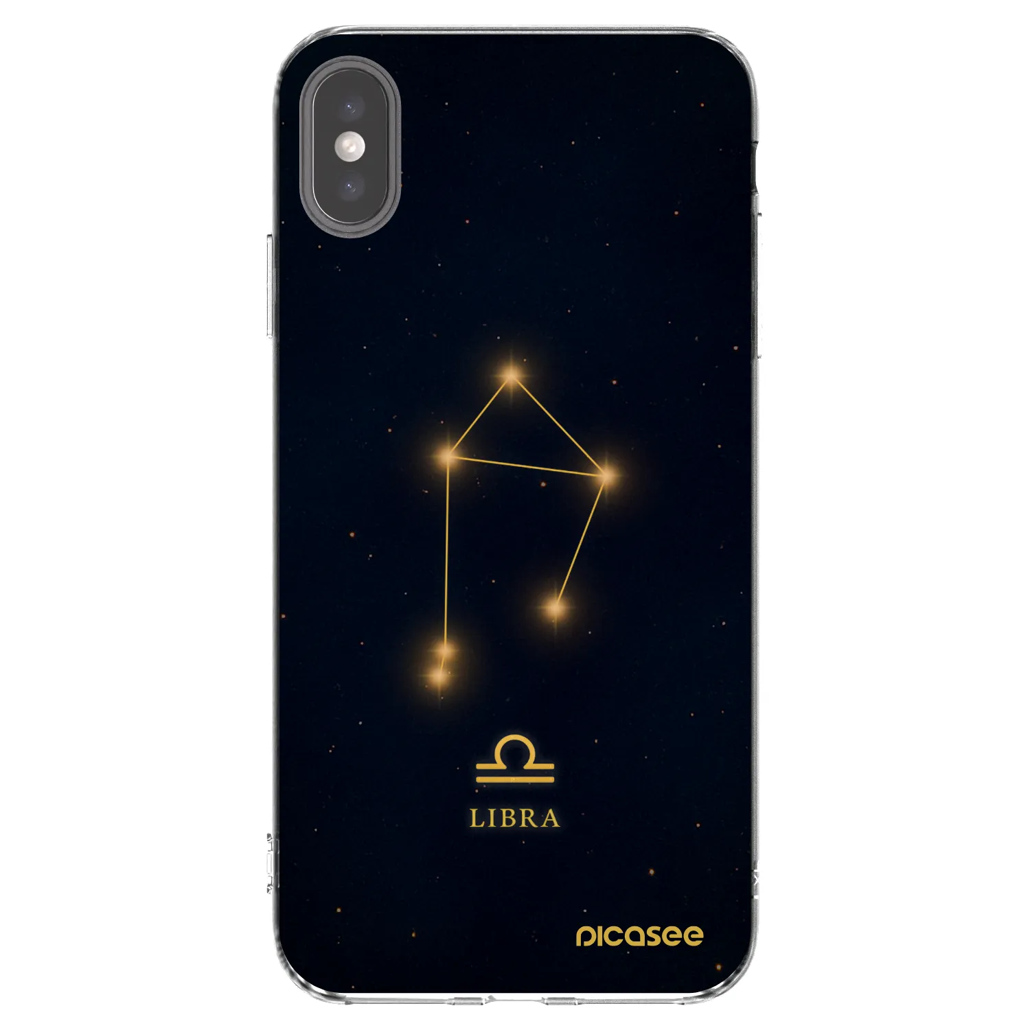 Picasee Apple iPhone XS Max Hülle - Transparentes Silikon - LIBRA