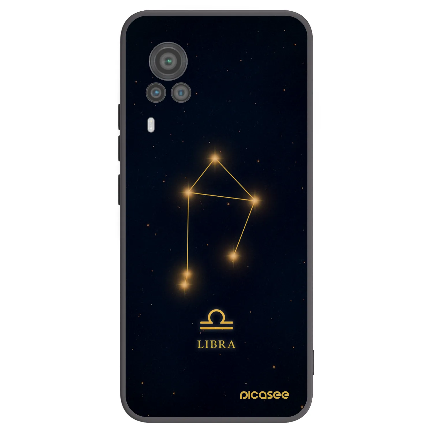 Picasee Vivo X60 Pro 5G Hülle - Schwarzes Silikon - LIBRA