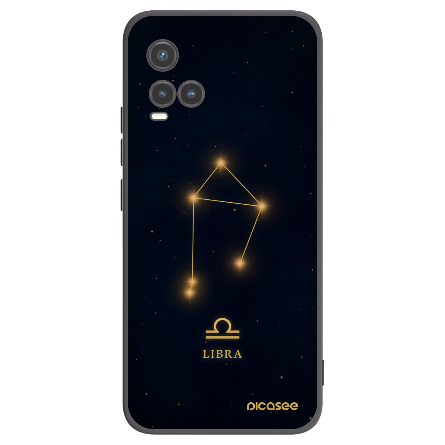 Picasee Vivo Y33s Hülle - Schwarzes Silikon - LIBRA