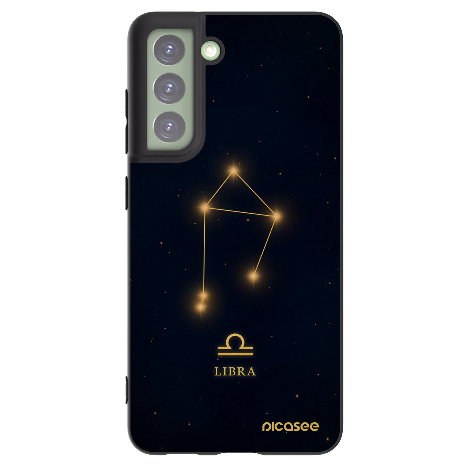 Picasee Samsung Galaxy S21 FE 5G Hülle - Schwarzes Silikon - LIBRA