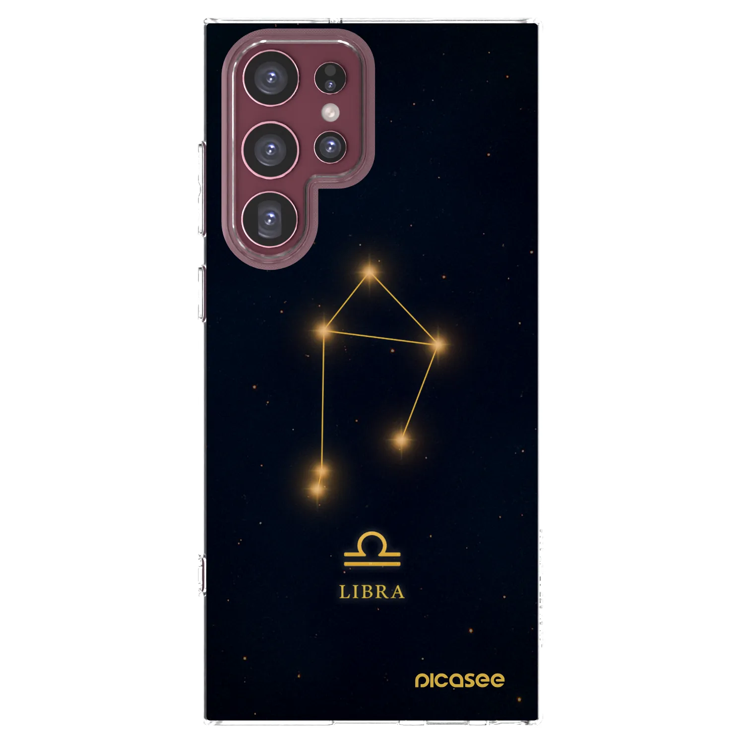 Picasee Samsung Galaxy S22 Ultra 5G Hülle - Transparentes Silikon - LIBRA