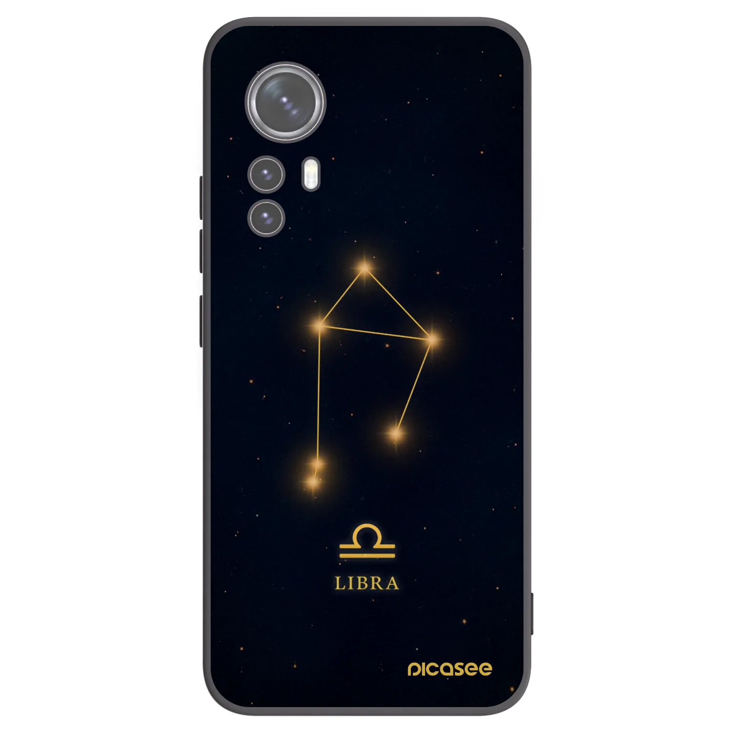 Picasee Xiaomi 12 Hülle - Schwarzes Silikon - LIBRA