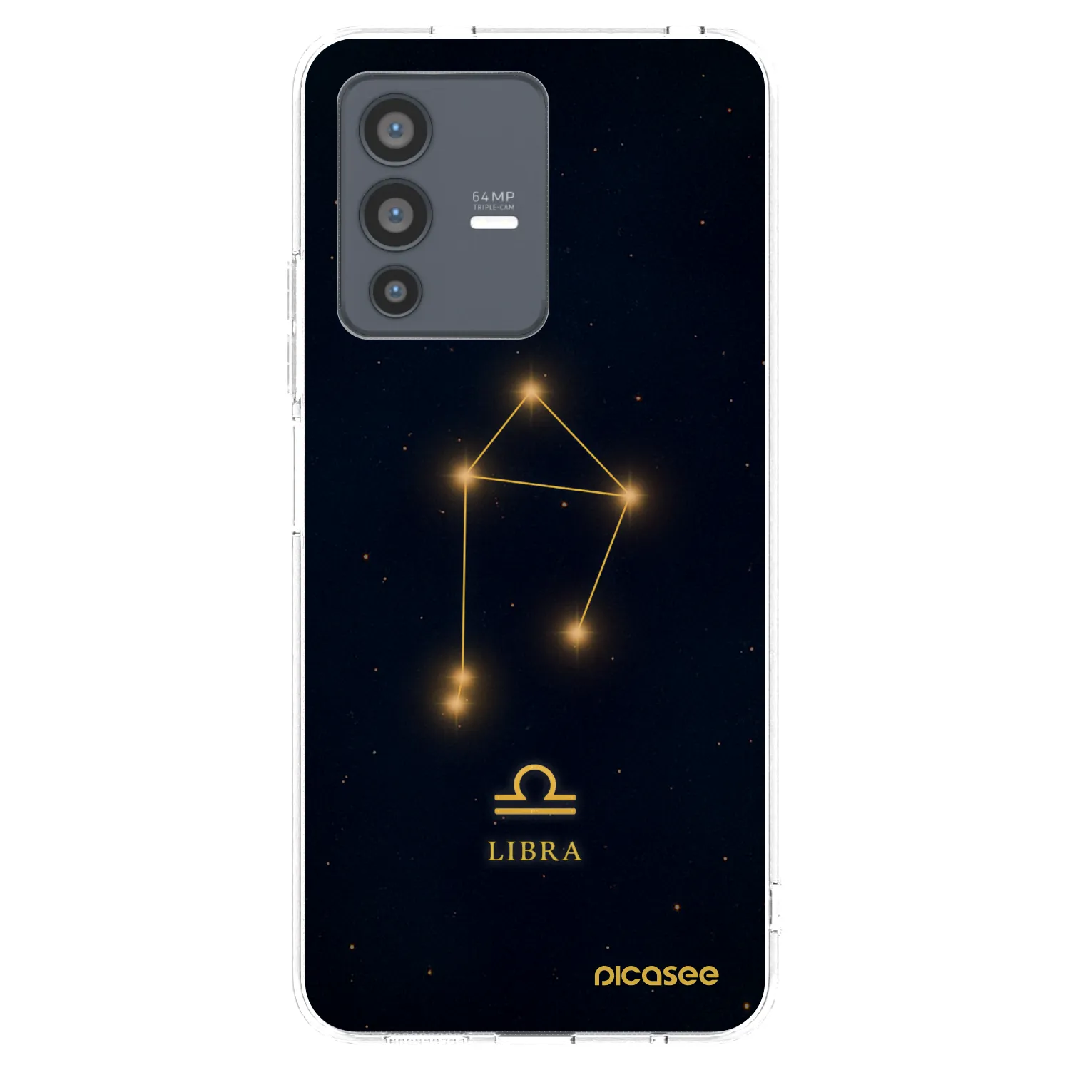 Picasee Vivo V23 5G Hülle - Transparentes Silikon - LIBRA