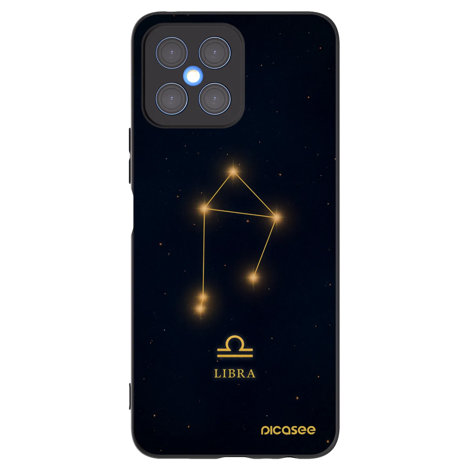 Picasee Honor X8 4G Hülle - Schwarzes Silikon - LIBRA