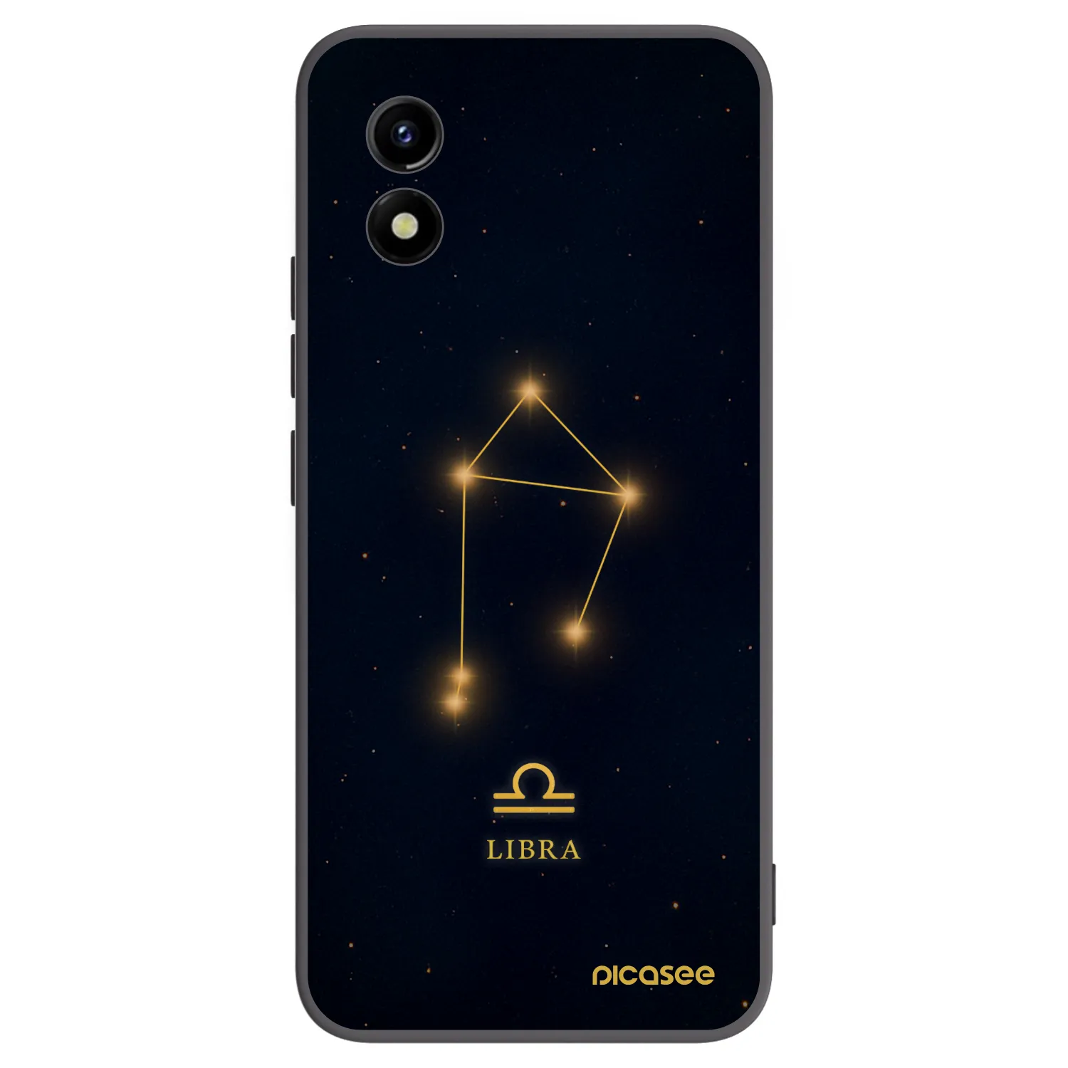 Picasee Vivo Y01 Hülle - Schwarzes Silikon - LIBRA