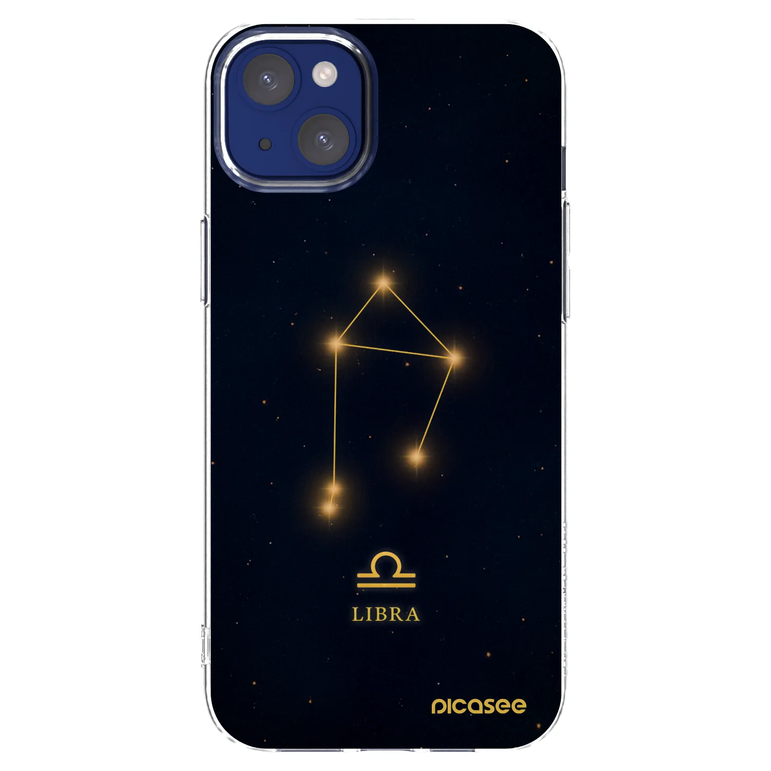 Picasee Apple iPhone 14 Plus Hülle - Transparentes Silikon - LIBRA