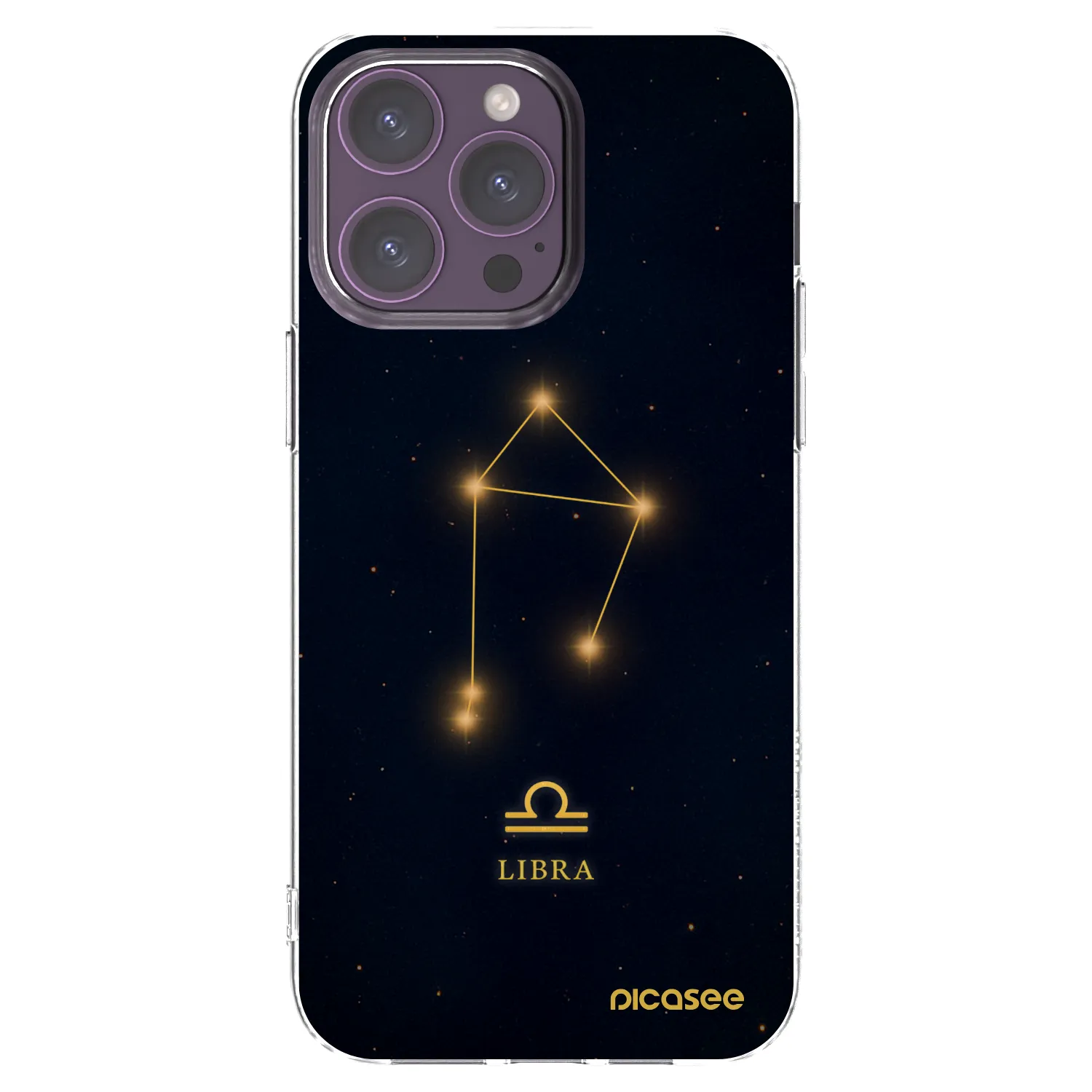 Picasee Apple iPhone 14 Pro Max Hülle - Transparentes Silikon - LIBRA