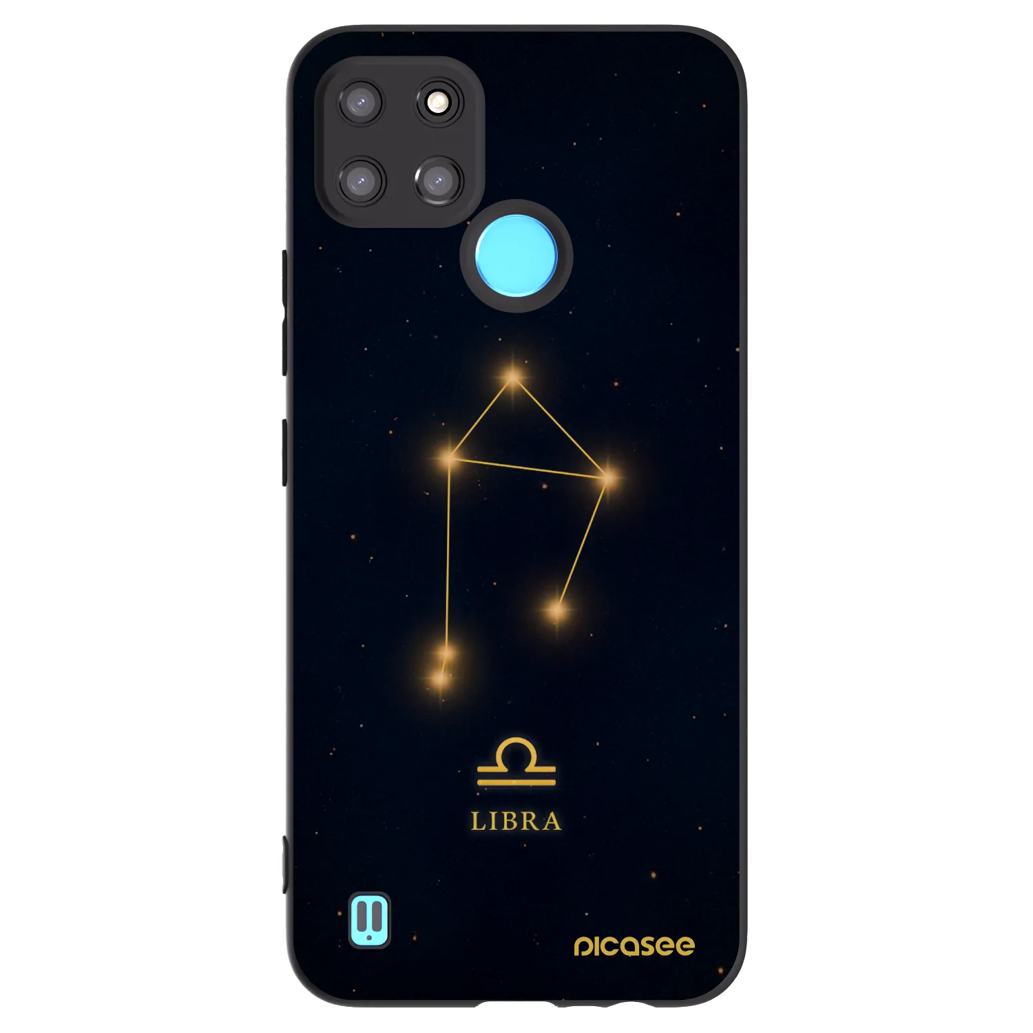 Picasee Realme C21Y Hülle - Schwarzes Silikon - LIBRA