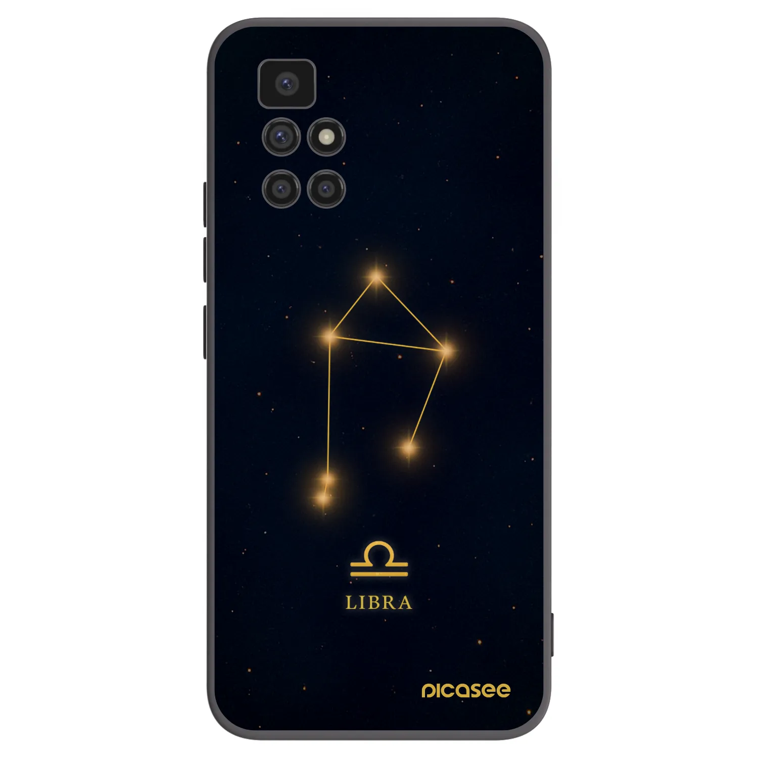 Picasee Xiaomi Redmi 10 (2022) Hülle - Schwarzes Silikon - LIBRA