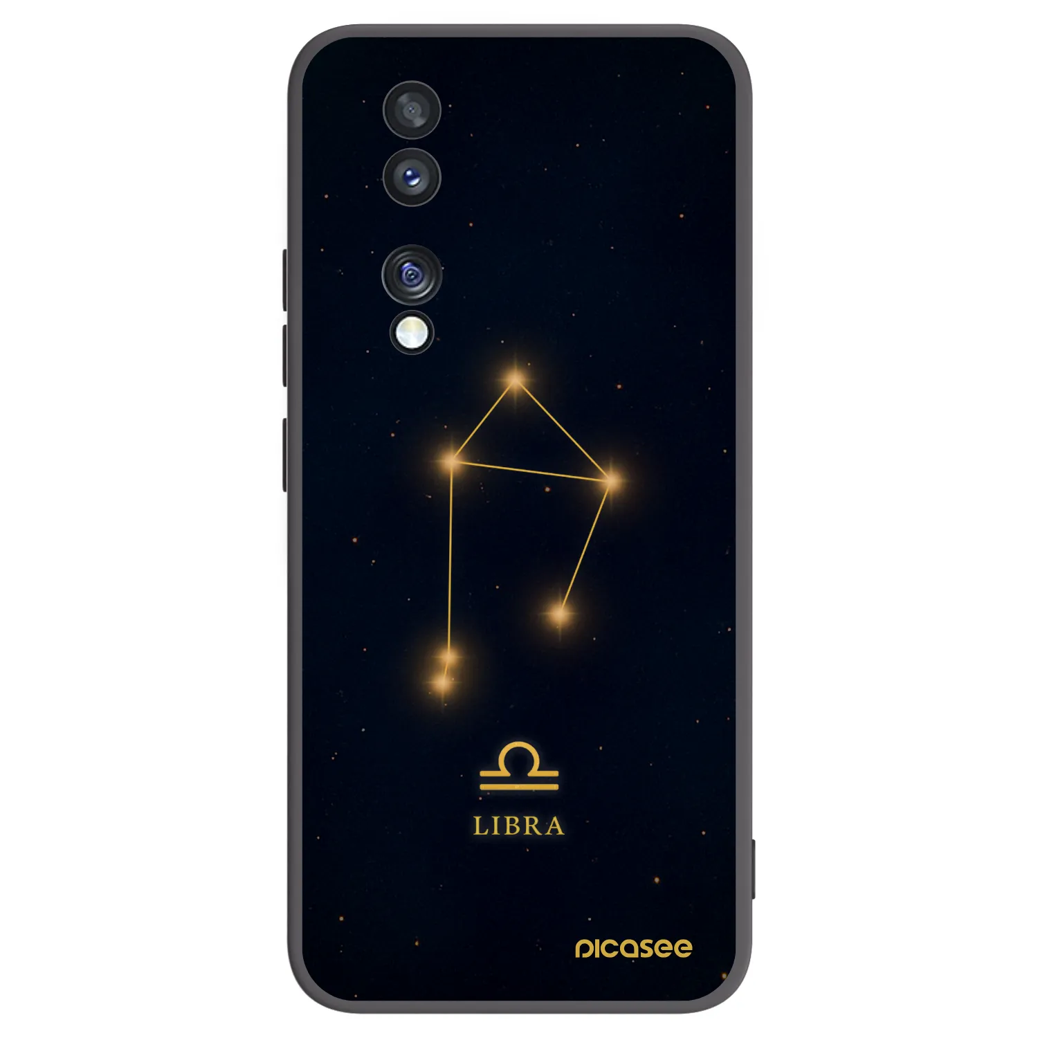 Picasee Honor 70 Hülle - Schwarzes Silikon - LIBRA