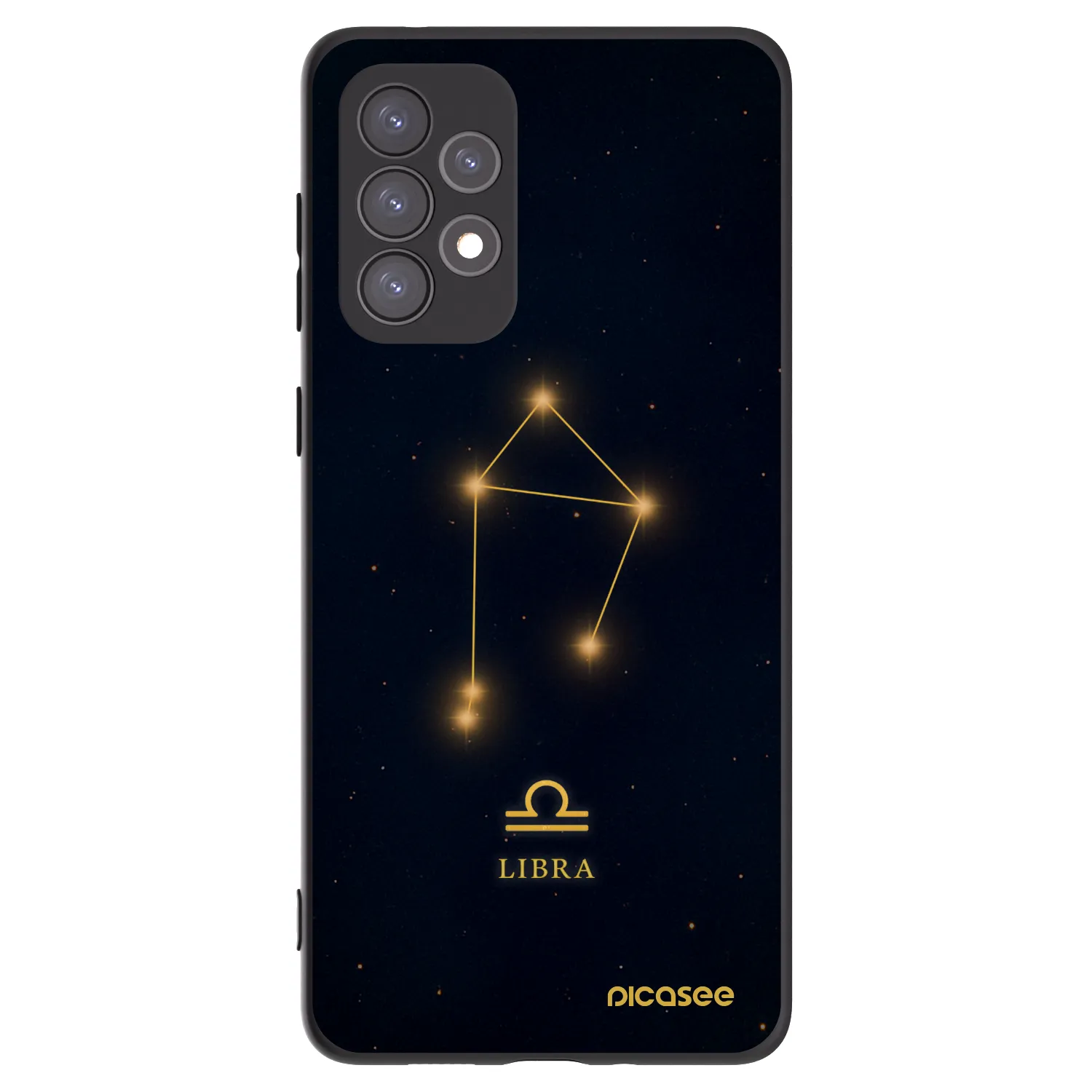 Picasee Samsung Galaxy A73 5G Hülle - Schwarzes Silikon - LIBRA