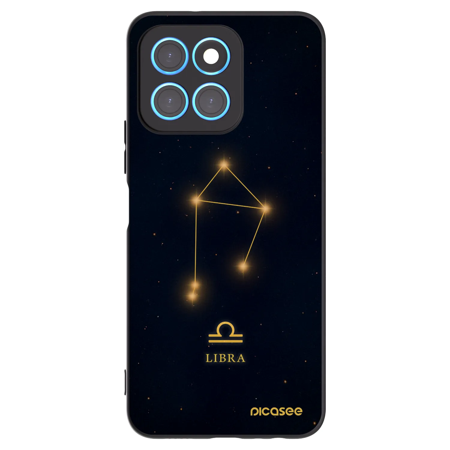 Picasee Honor X8 5G Hülle - Schwarzes Silikon - LIBRA