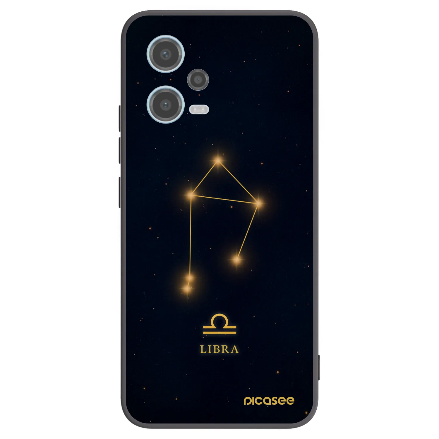 Picasee Xiaomi Redmi Note 12 5G Hülle - Schwarzes Silikon - LIBRA
