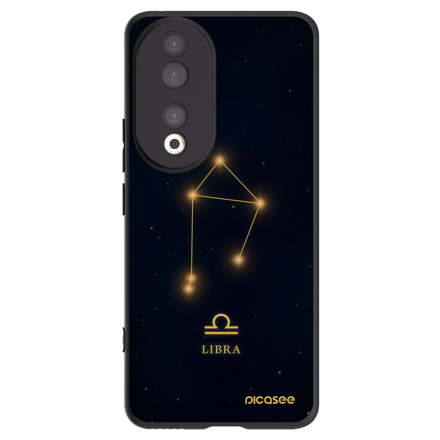 Picasee Honor 90 5G Hülle - Schwarzes Silikon - LIBRA