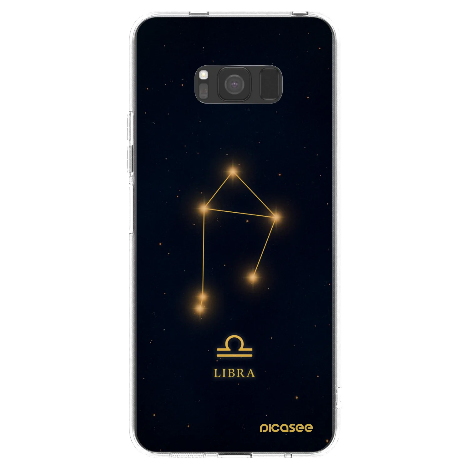 Picasee Samsung Galaxy S8 G950F Hülle - Transparentes Silikon - LIBRA