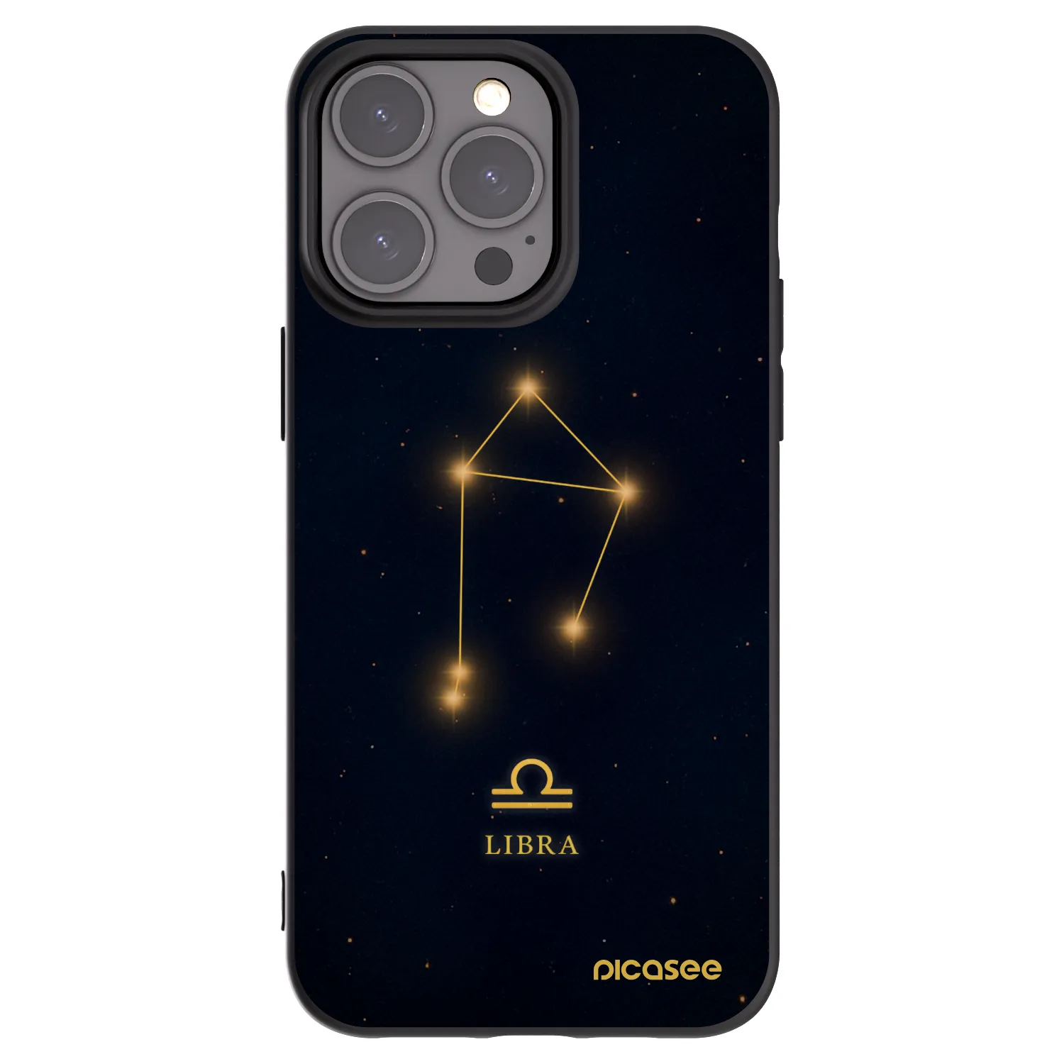Picasee Apple iPhone 15 Pro Max Hülle - Schwarzes Silikon - LIBRA