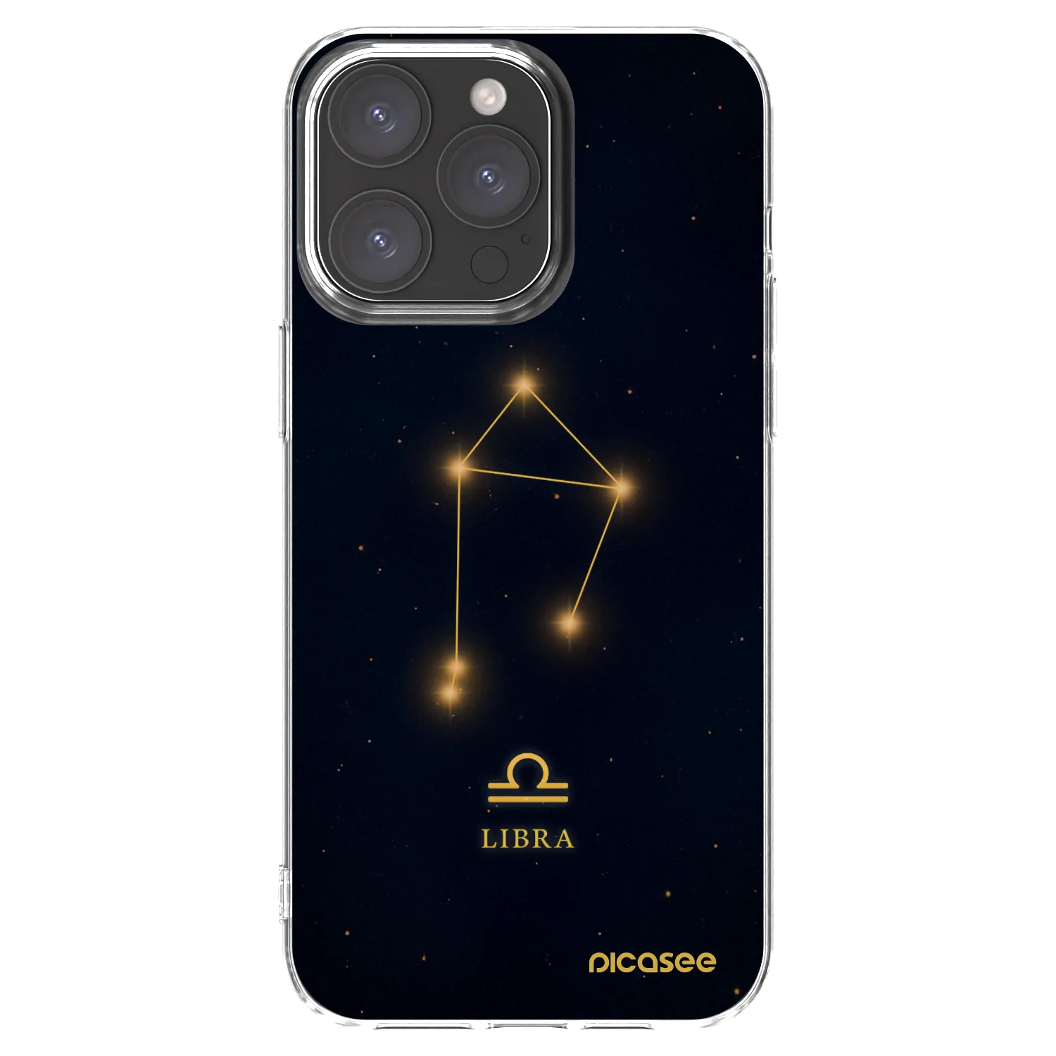 Picasee Apple iPhone 15 Pro Max Hülle - Transparentes Silikon - LIBRA
