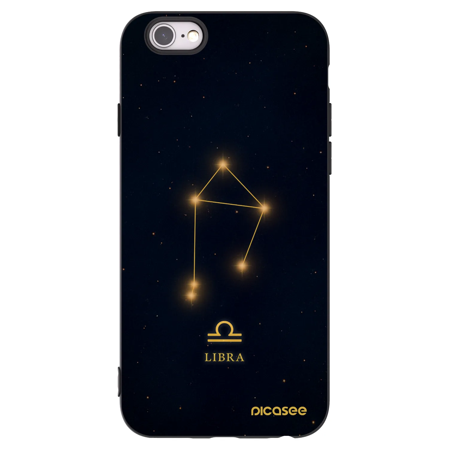 Picasee Apple iPhone 6/6S Hülle - Schwarzes Silikon - LIBRA