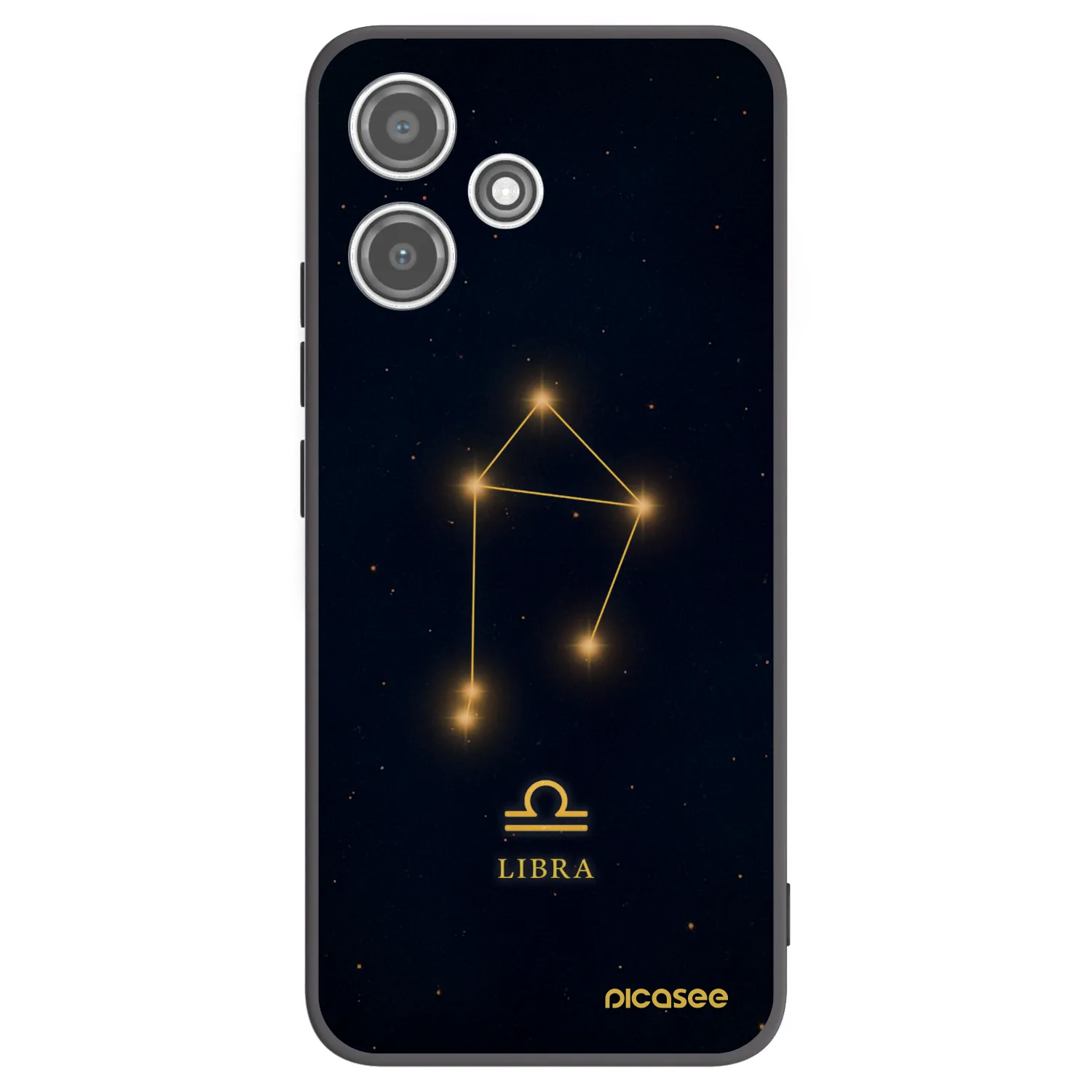 Picasee Xiaomi Redmi 12 5G Hülle - Schwarzes Silikon - LIBRA