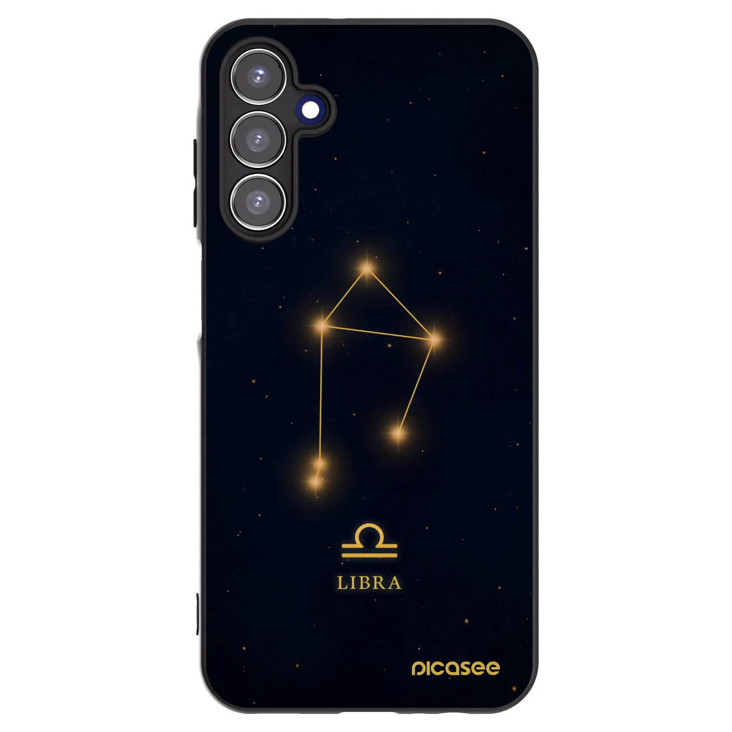Picasee Samsung Galaxy A15 A155F 4G Hülle - Schwarzes Silikon - LIBRA