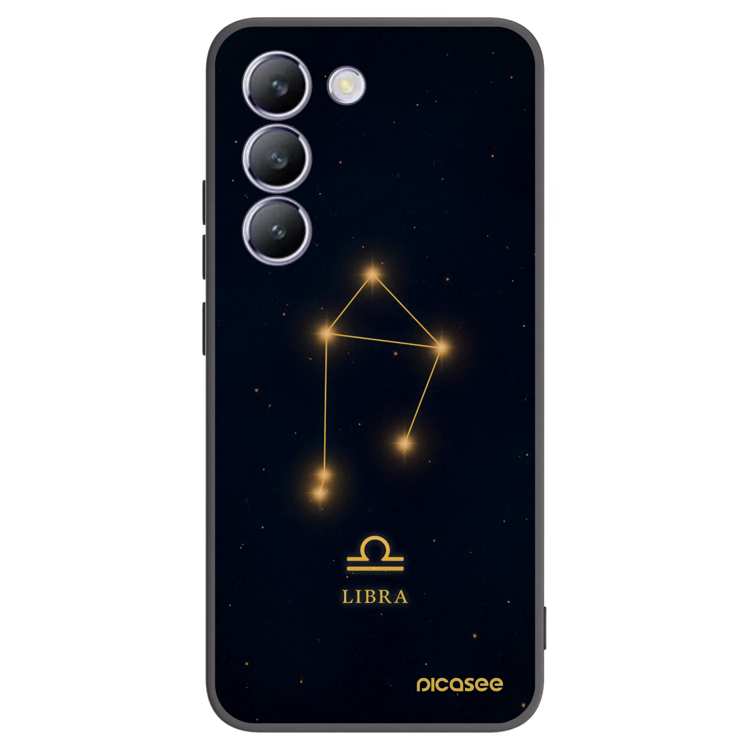 Picasee Vivo V40 SE 5G Hülle - Schwarzes Silikon - LIBRA