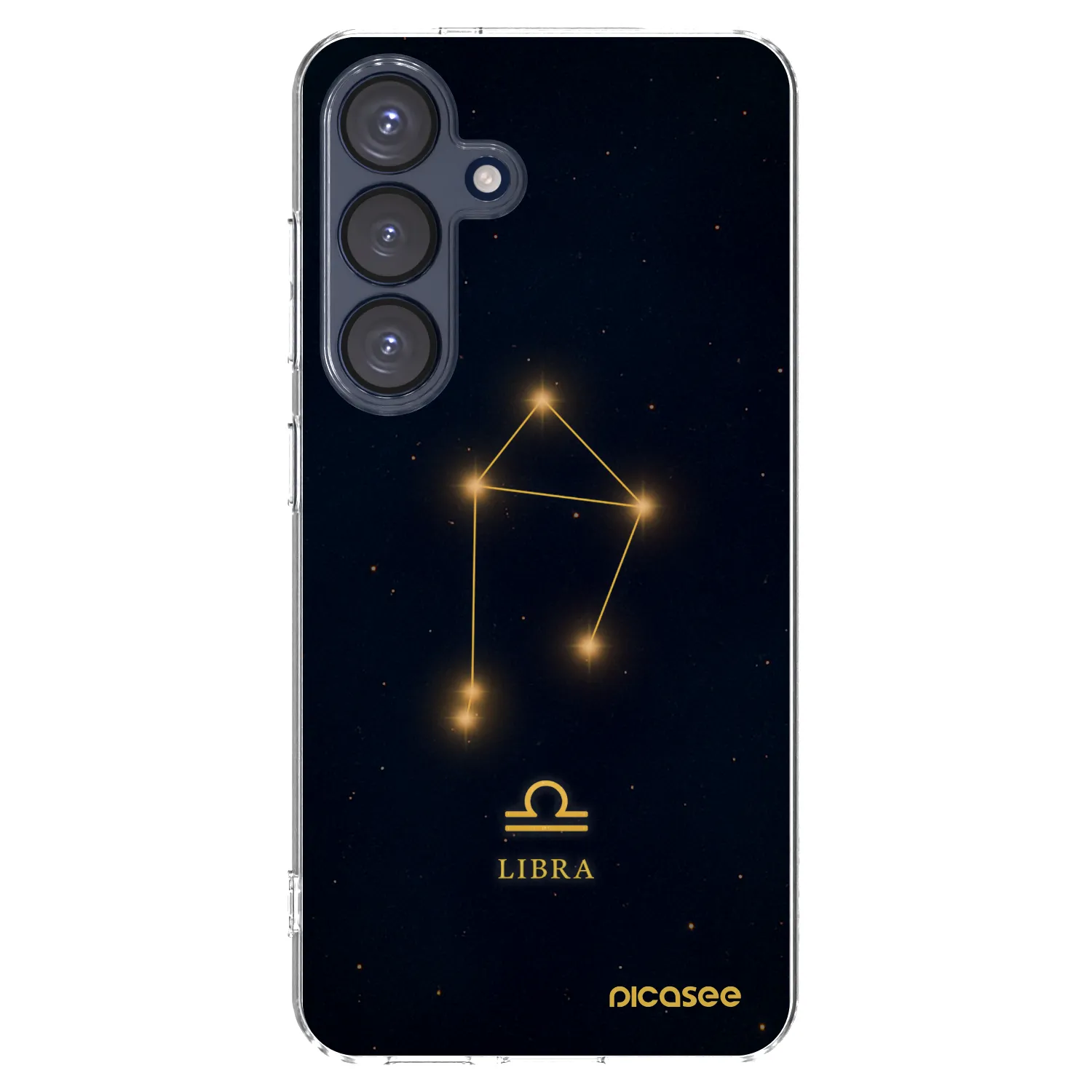 Picasee Samsung Galaxy S25 5G Hülle - Transparentes Silikon - LIBRA
