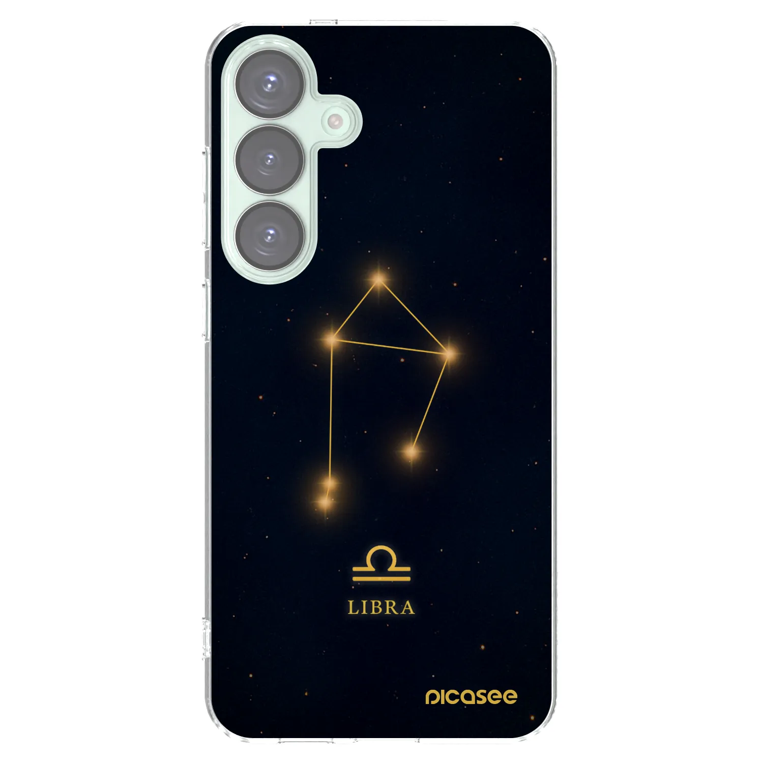 Picasee Samsung Galaxy S25+ 5G Hülle - Transparentes Silikon - LIBRA