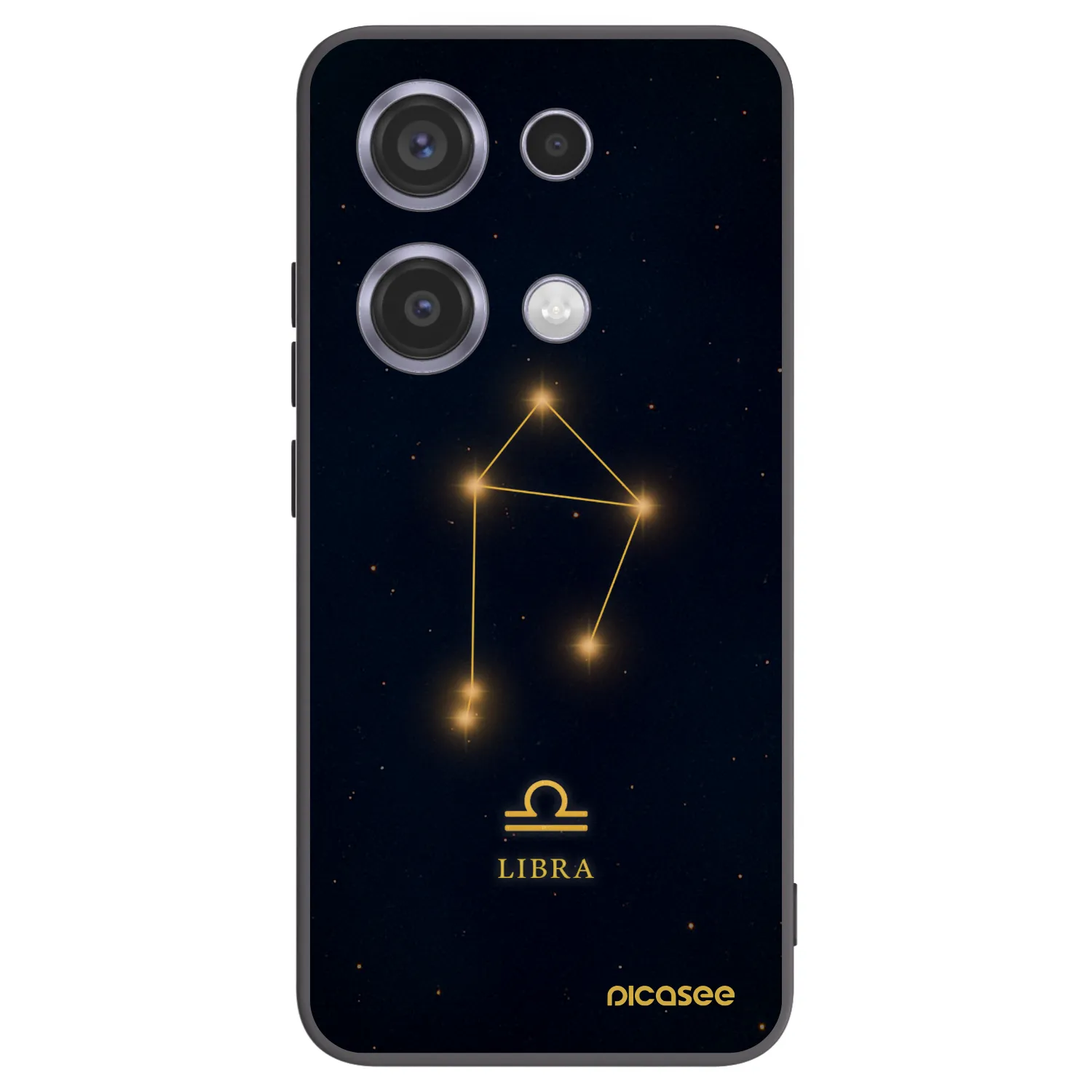 Picasee Xiaomi Redmi Note 14S Hülle - Schwarzes Silikon - LIBRA