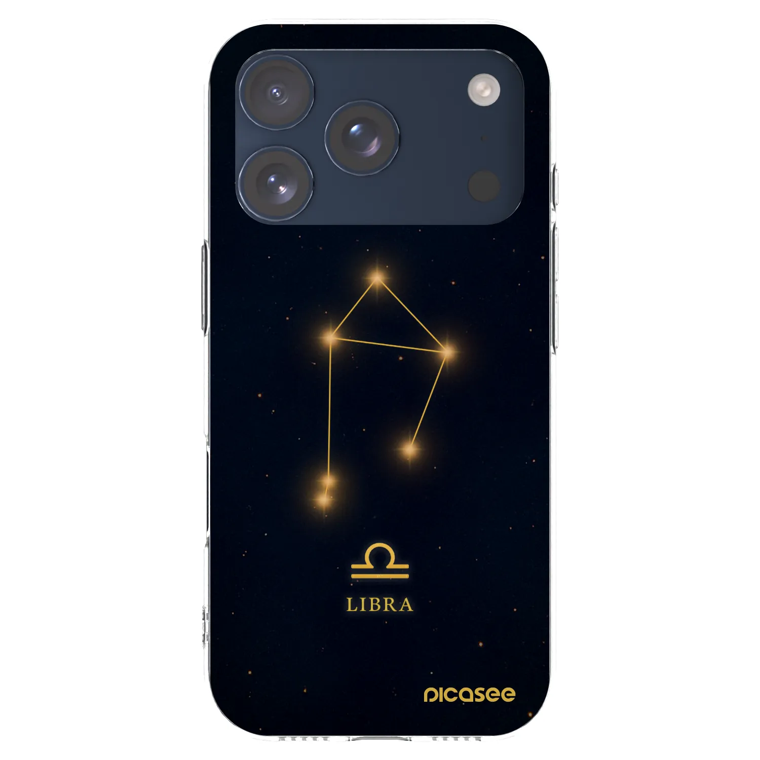 Picasee Apple iPhone 17 Pro Hülle - Transparentes Silikon - LIBRA