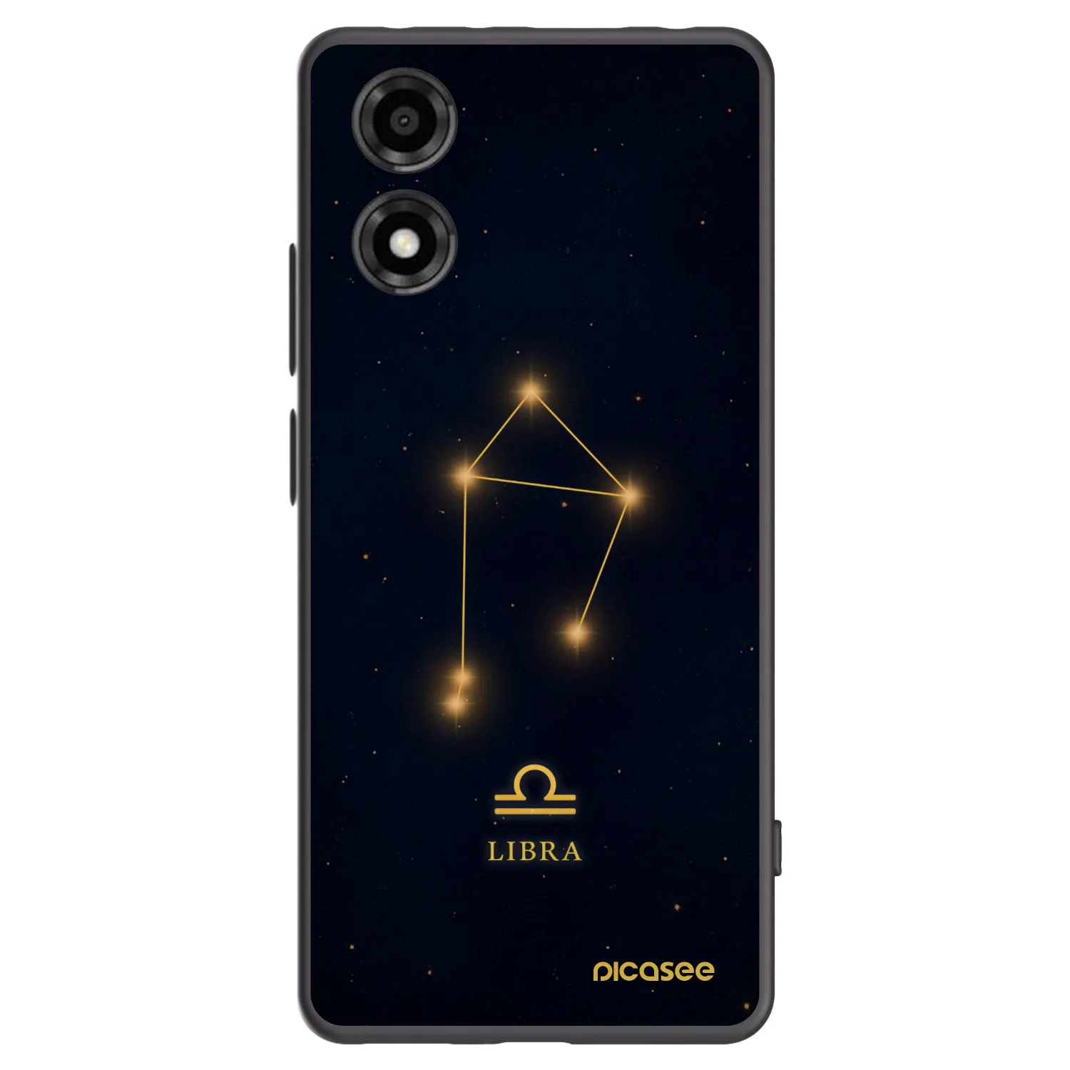 Picasee Motorola Moto E14 Hülle - Schwarzes Silikon - LIBRA