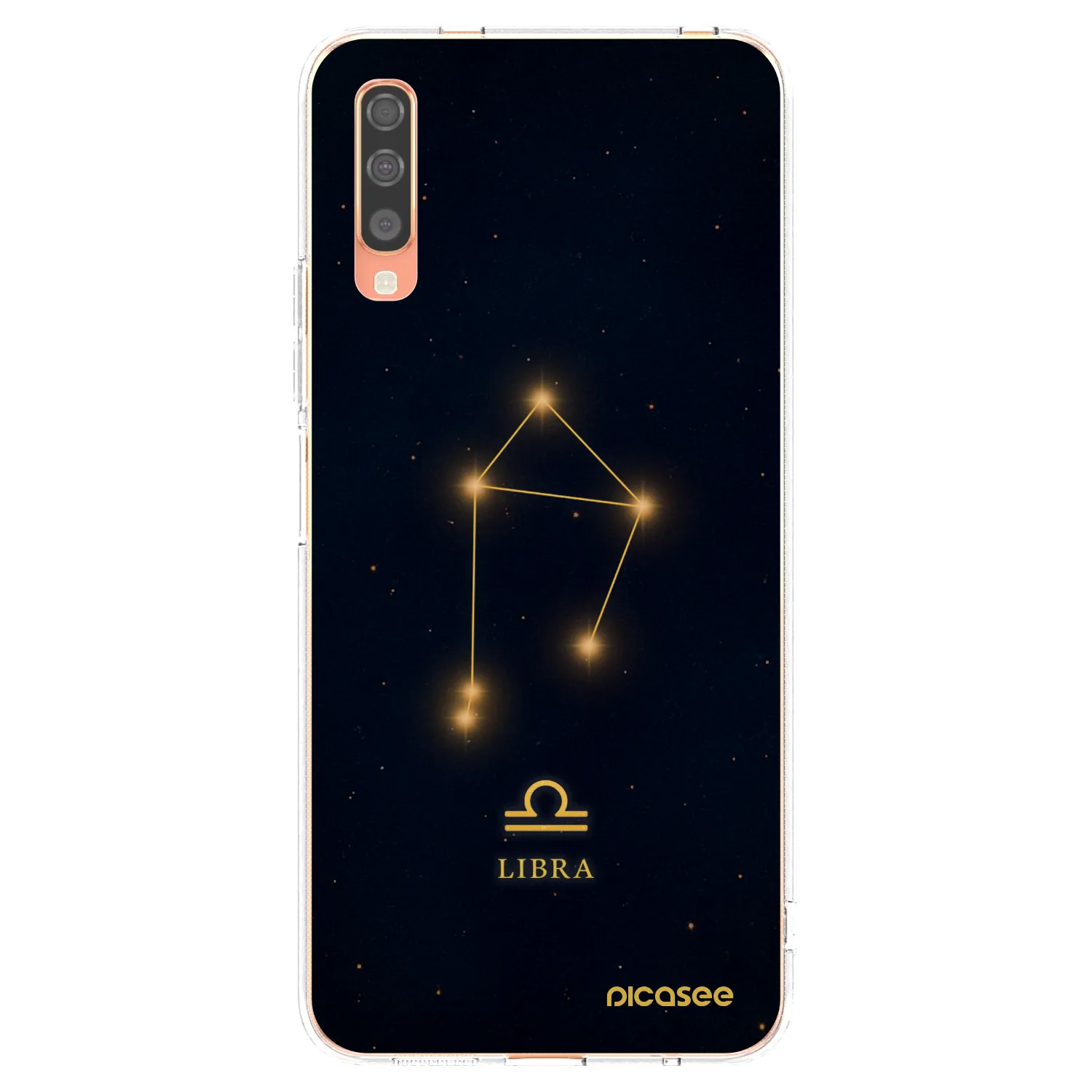 Picasee Samsung Galaxy A70 A705F Hülle - Transparentes Silikon - LIBRA