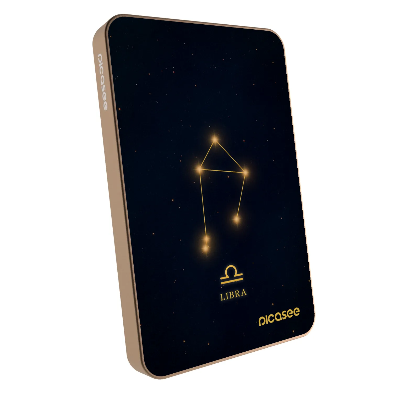 Picasee Powerbank mit MagSafe 5 000 mAh Golden - LIBRA