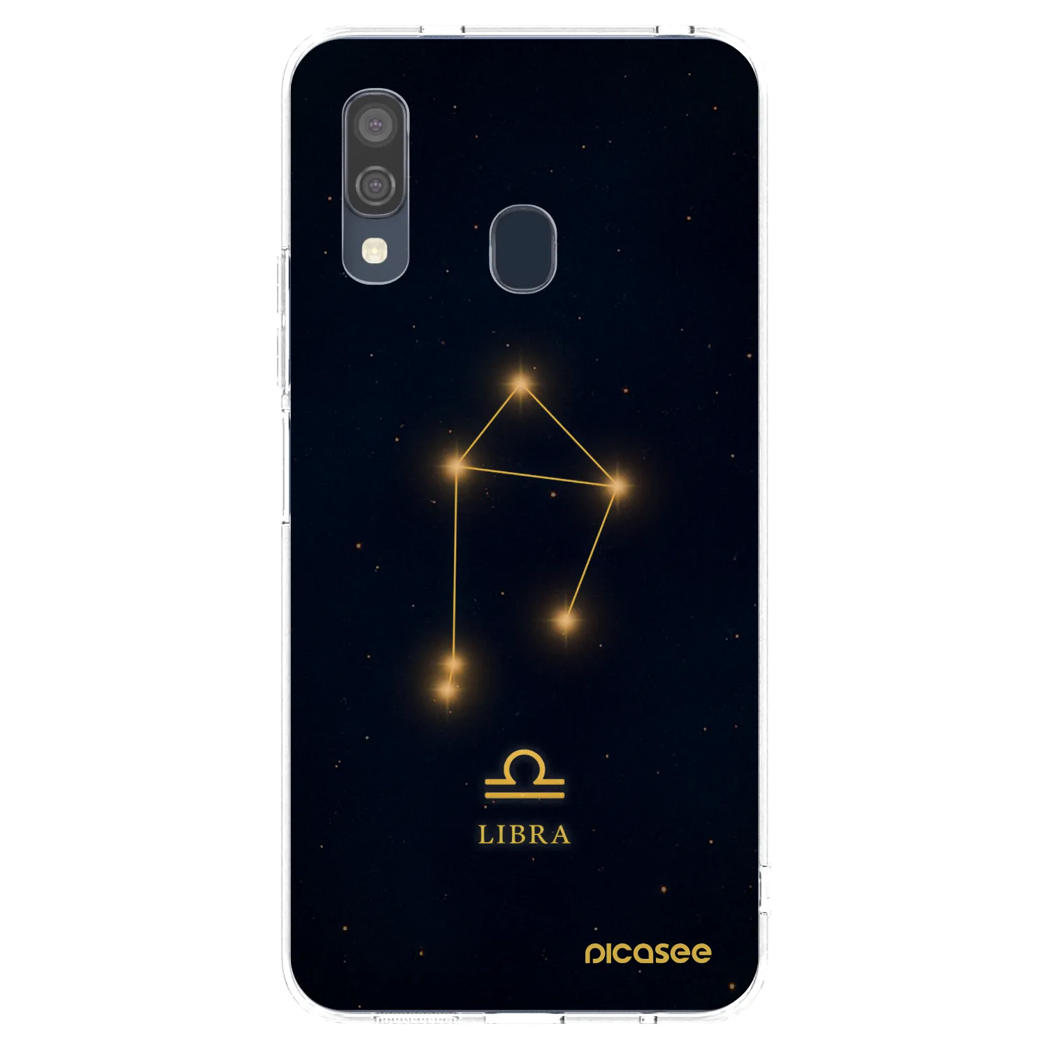 Picasee Samsung Galaxy A40 A405F Hülle - Transparentes Silikon - LIBRA