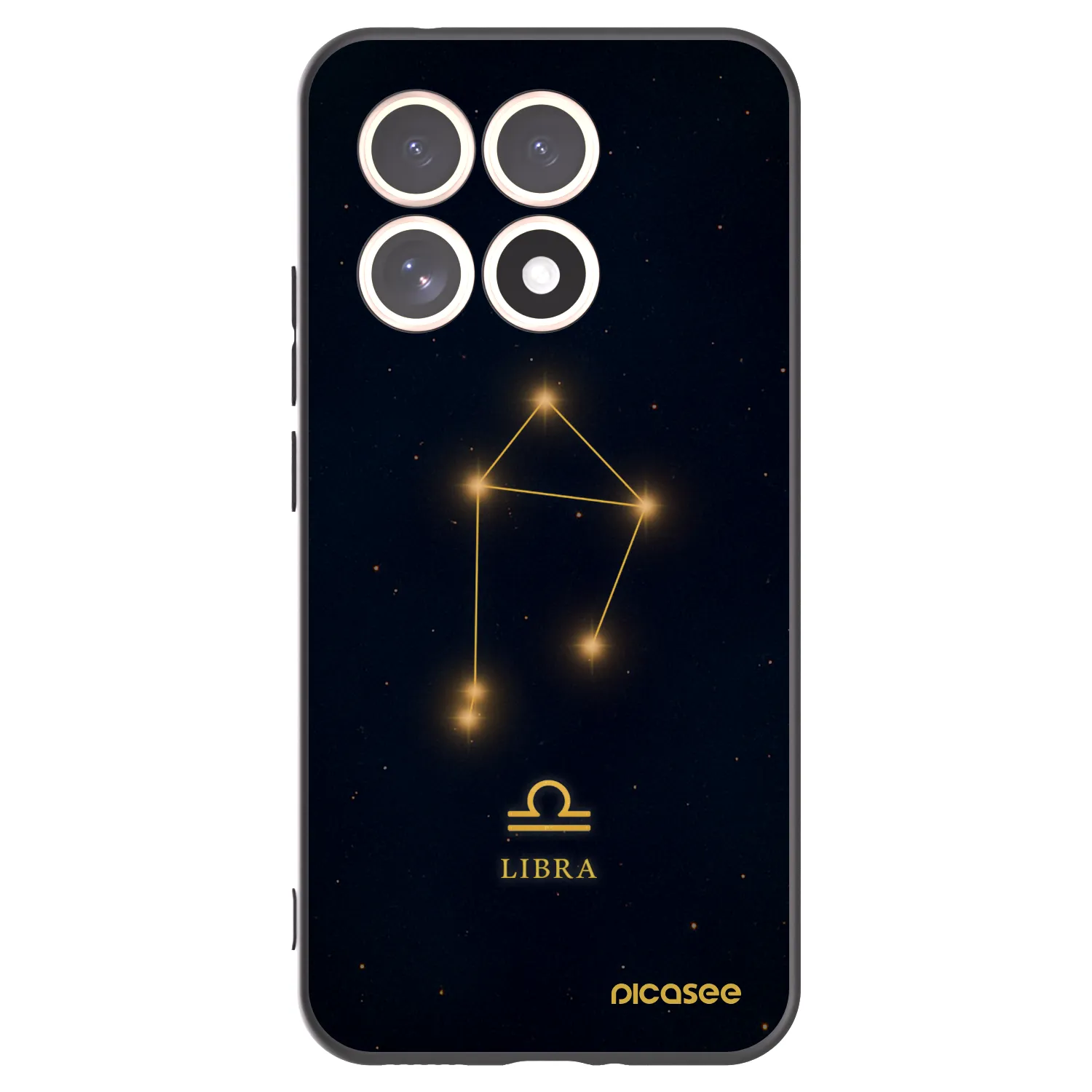 Picasee Xiaomi 15T Hülle - Schwarzes Silikon - LIBRA