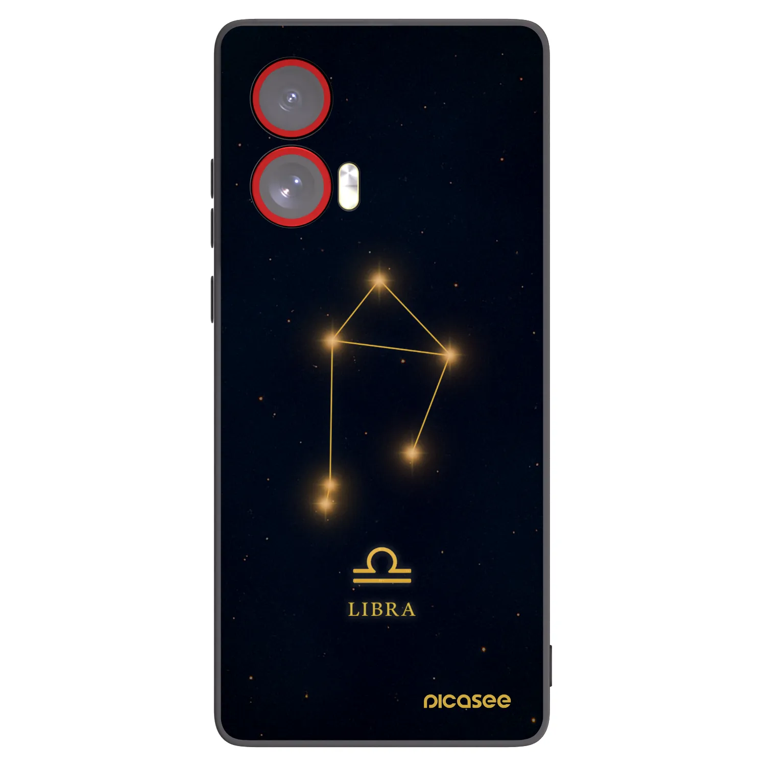 Picasee Motorola Edge 50 Fusion Hülle - Schwarzes Silikon - LIBRA