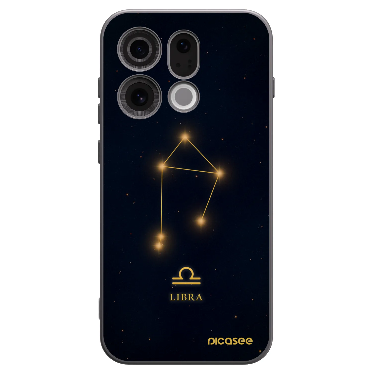 Picasee OPPO Find X9 Hülle - Schwarzes Silikon - LIBRA