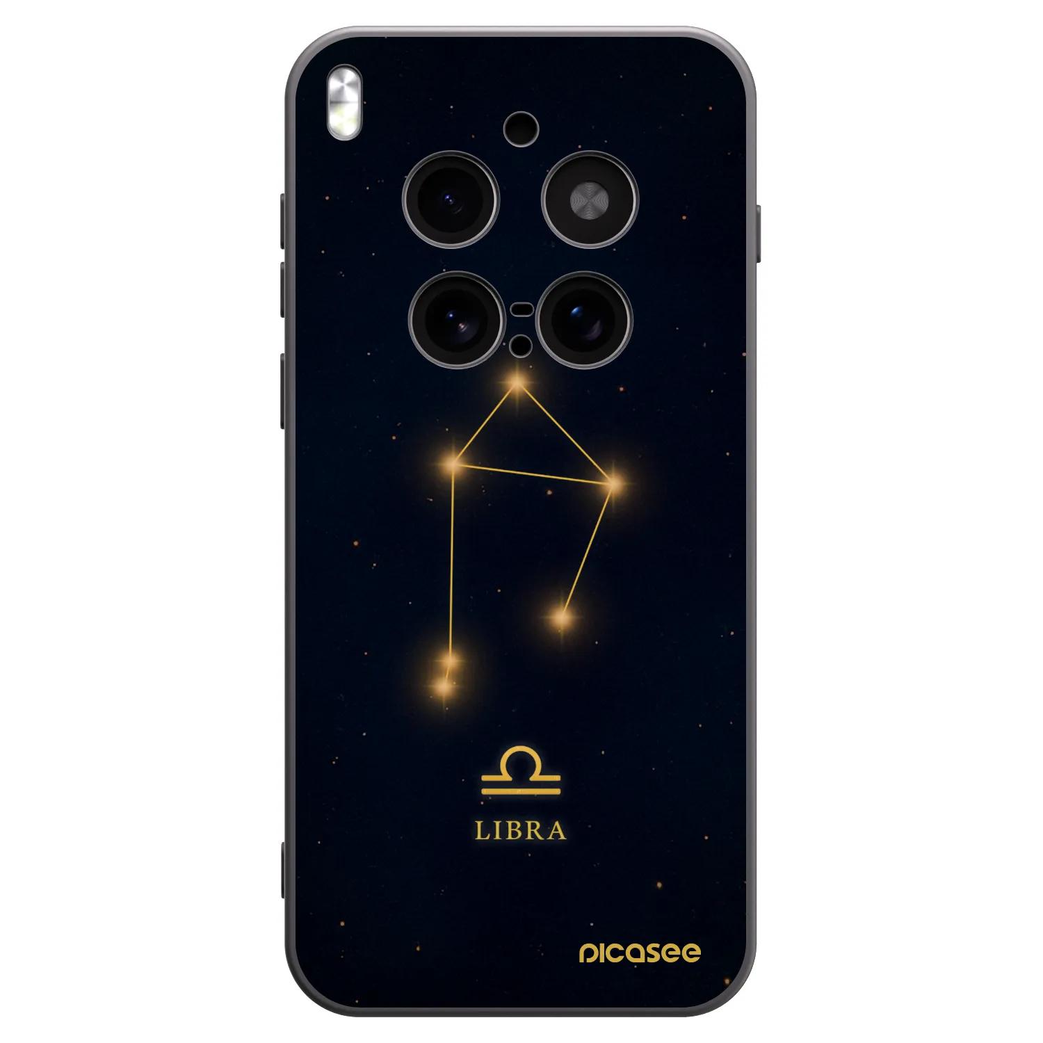 Picasee Vivo X300 Pro Hülle - Schwarzes Silikon - LIBRA