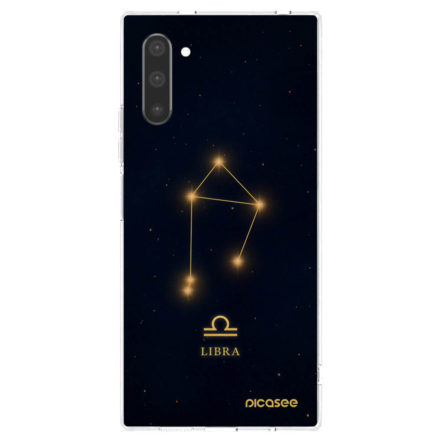 Picasee Samsung Galaxy Note 10 N970F Hülle - Transparentes Silikon - LIBRA