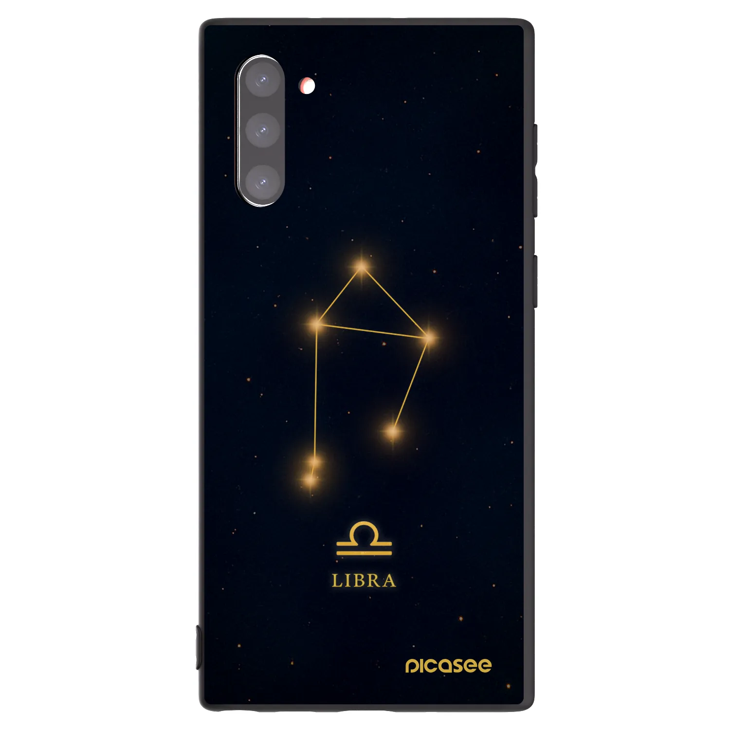 Picasee Samsung Galaxy Note 10 N970F Hülle - Schwarzes Silikon - LIBRA