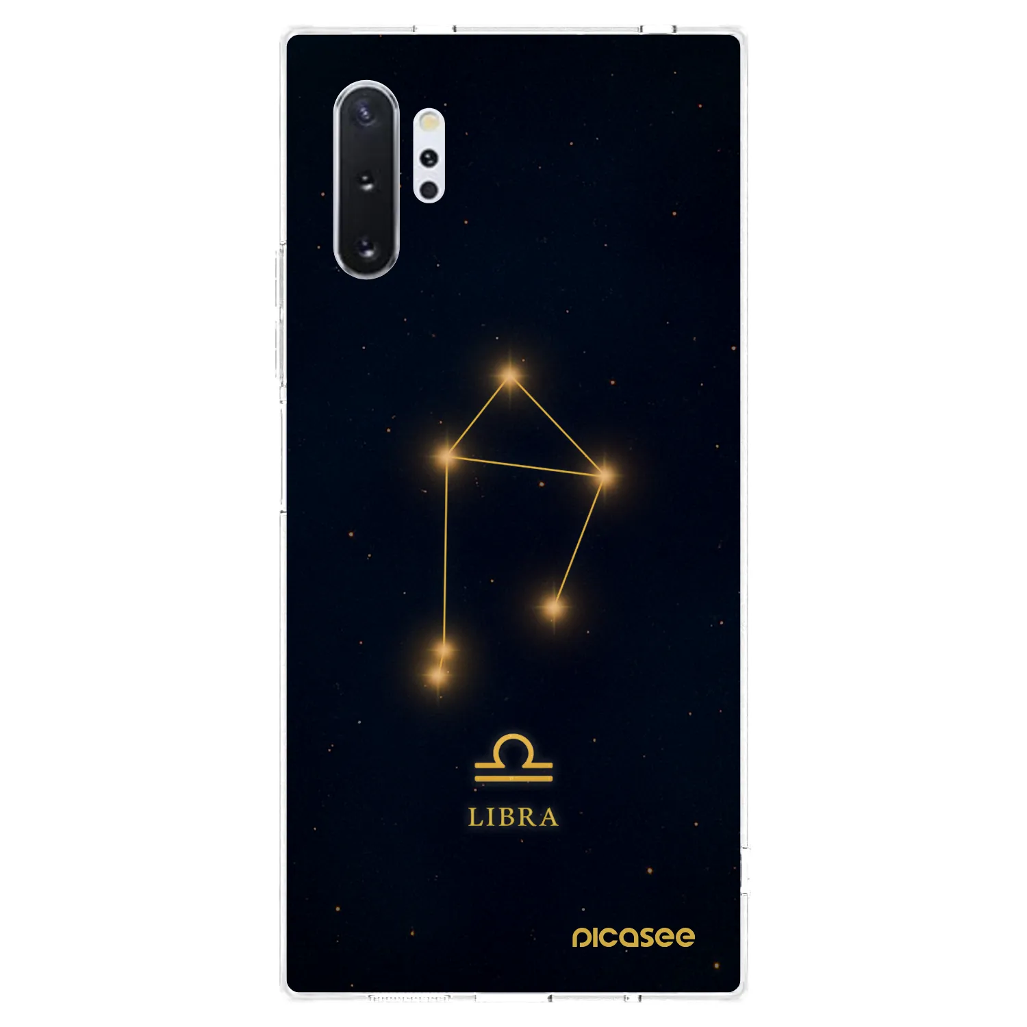 Picasee Samsung Galaxy Note 10+ N975F Hülle - Transparentes Silikon - LIBRA