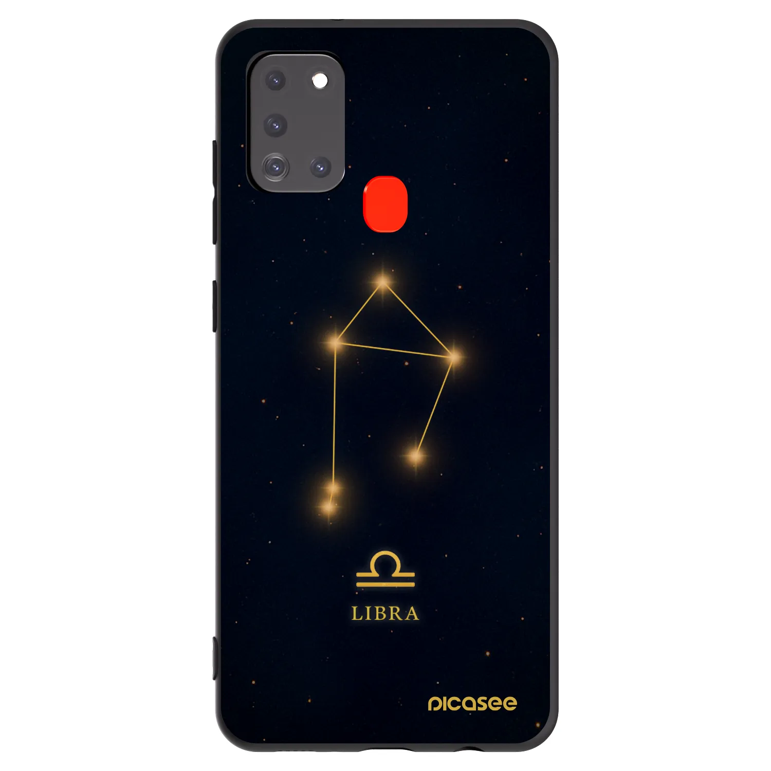 Picasee Samsung Galaxy A21s Hülle - Schwarzes Silikon - LIBRA