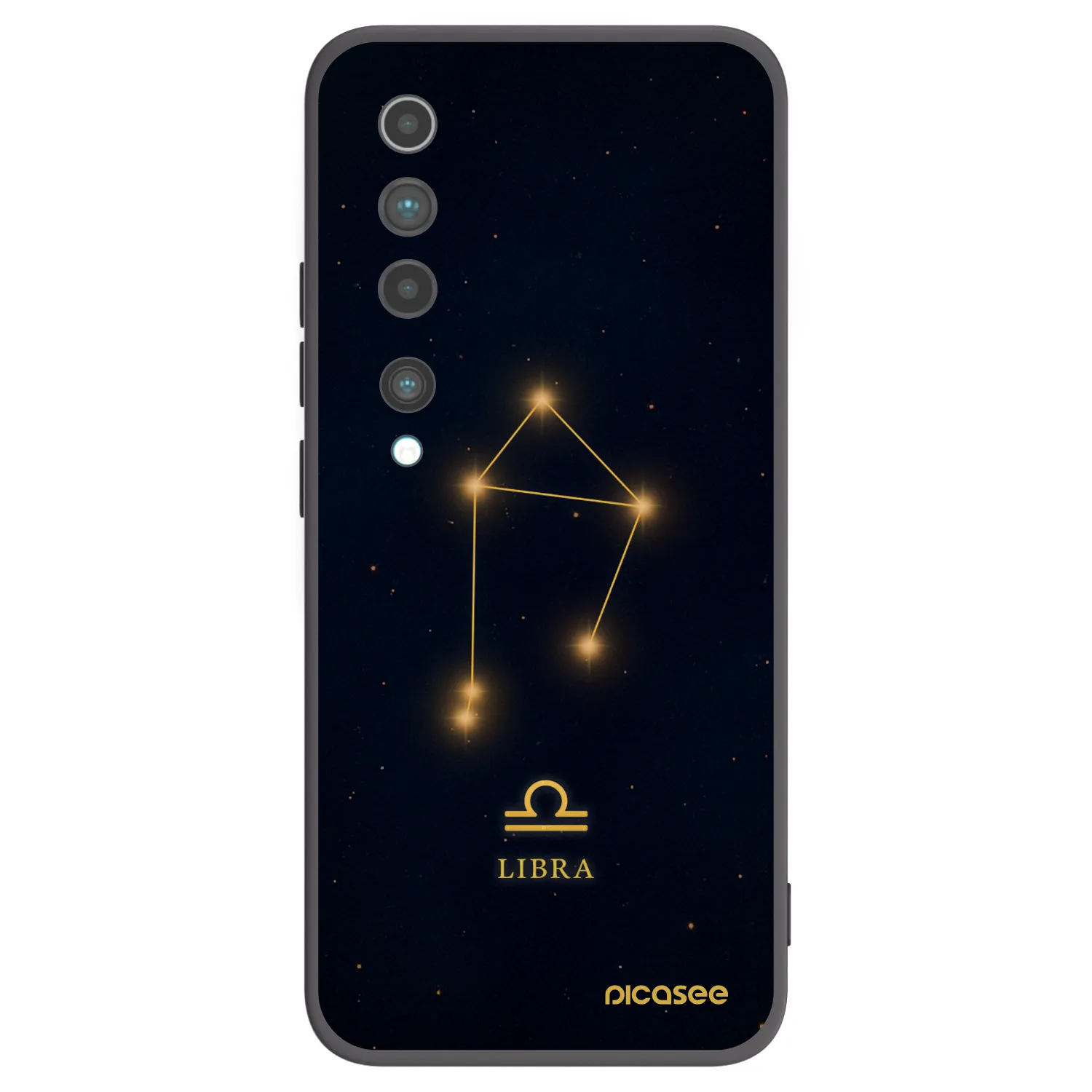Picasee Xiaomi Mi 10 Hülle - Schwarzes Silikon - LIBRA