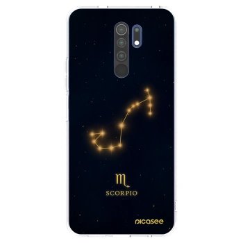 Picasee Xiaomi Redmi 9 Hülle - Transparentes Silikon - SCORPIO